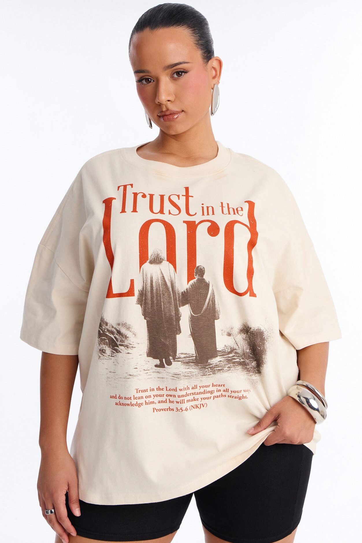 Trust In The Lord Tee - Off White