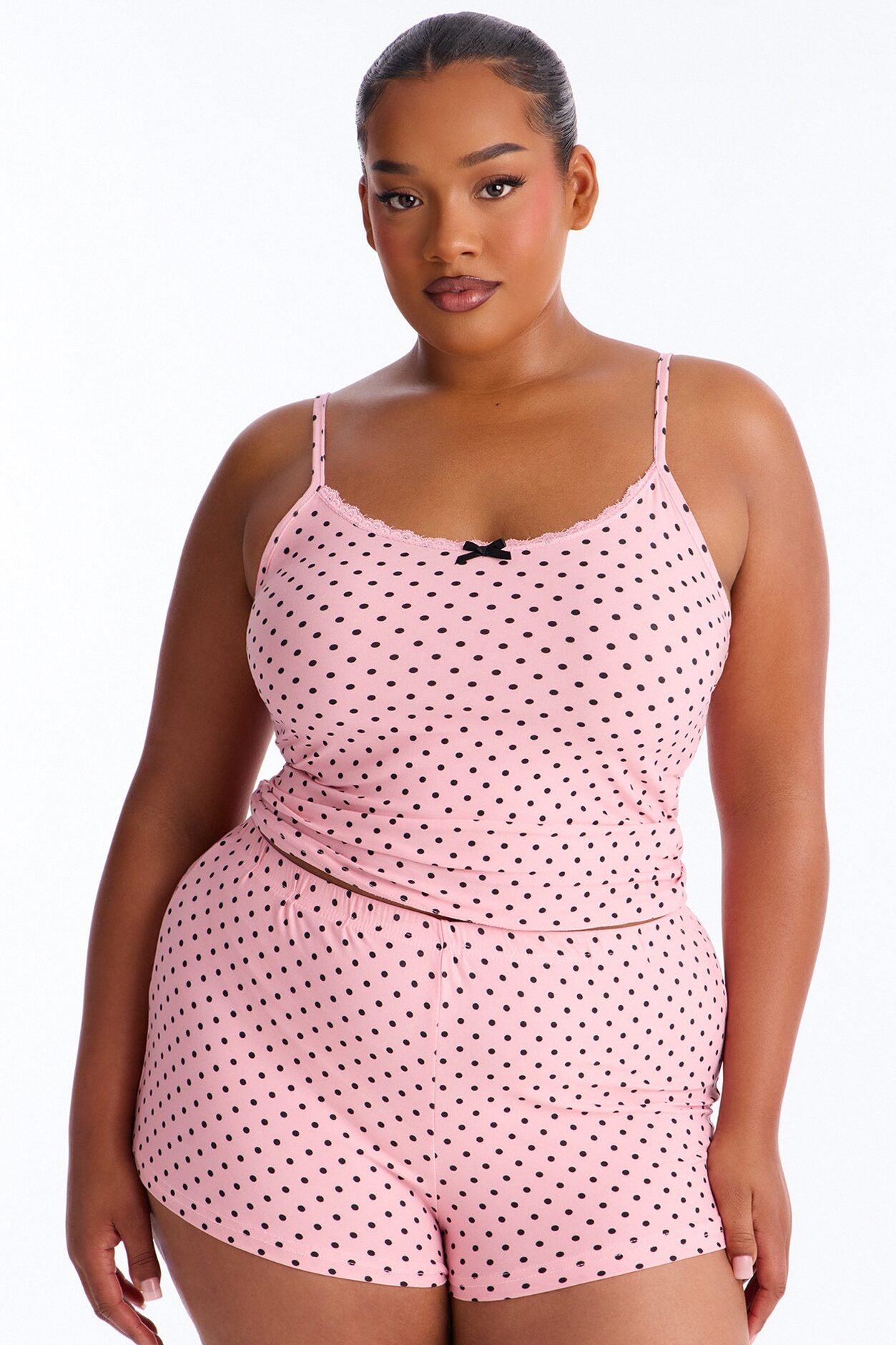 Pillow Talk PJ Short Set - Pink/combo