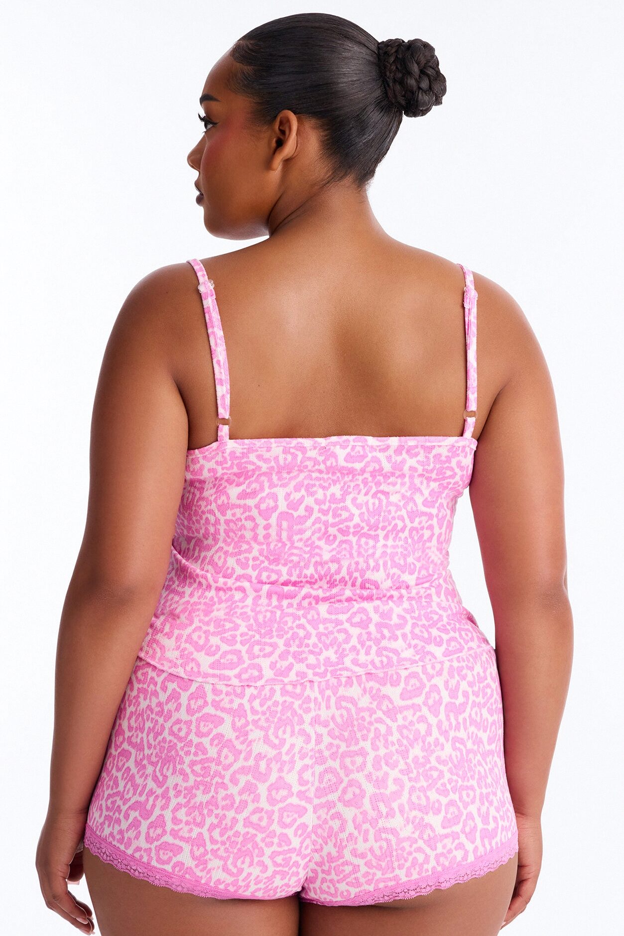 Wild In Pink PJ Short Set - Hot Pink
