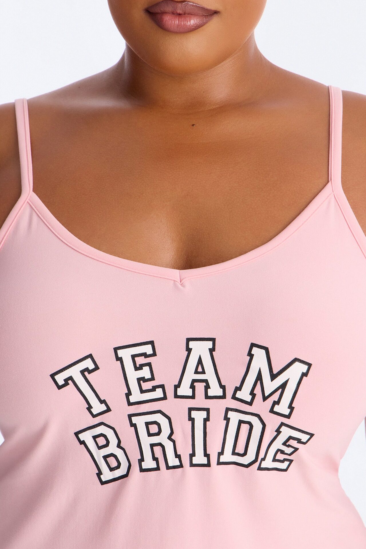 Team Bride Tank & Short PJ Set - Pink