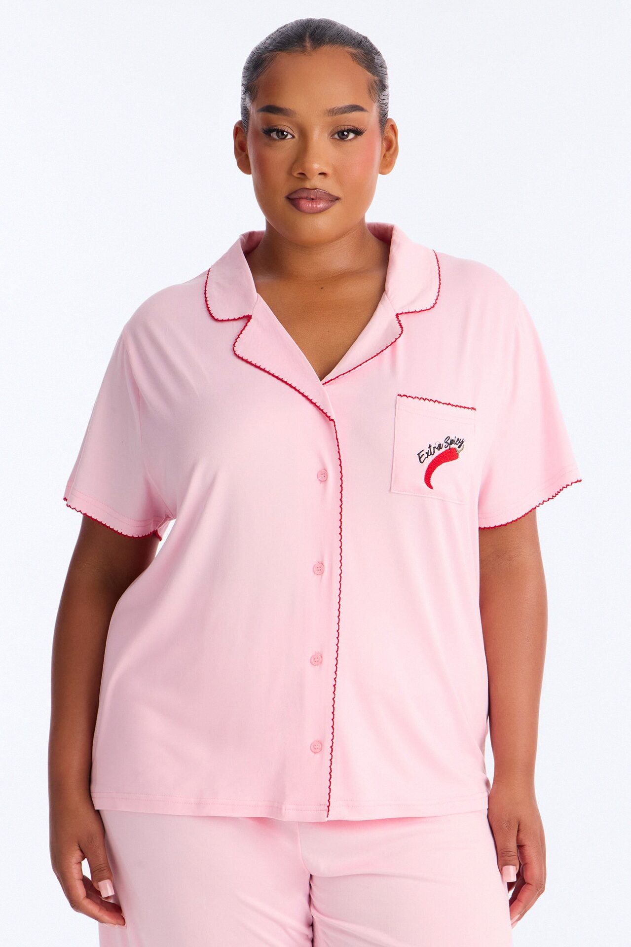 Extra Spicy PJ Pant Set - Pink/combo