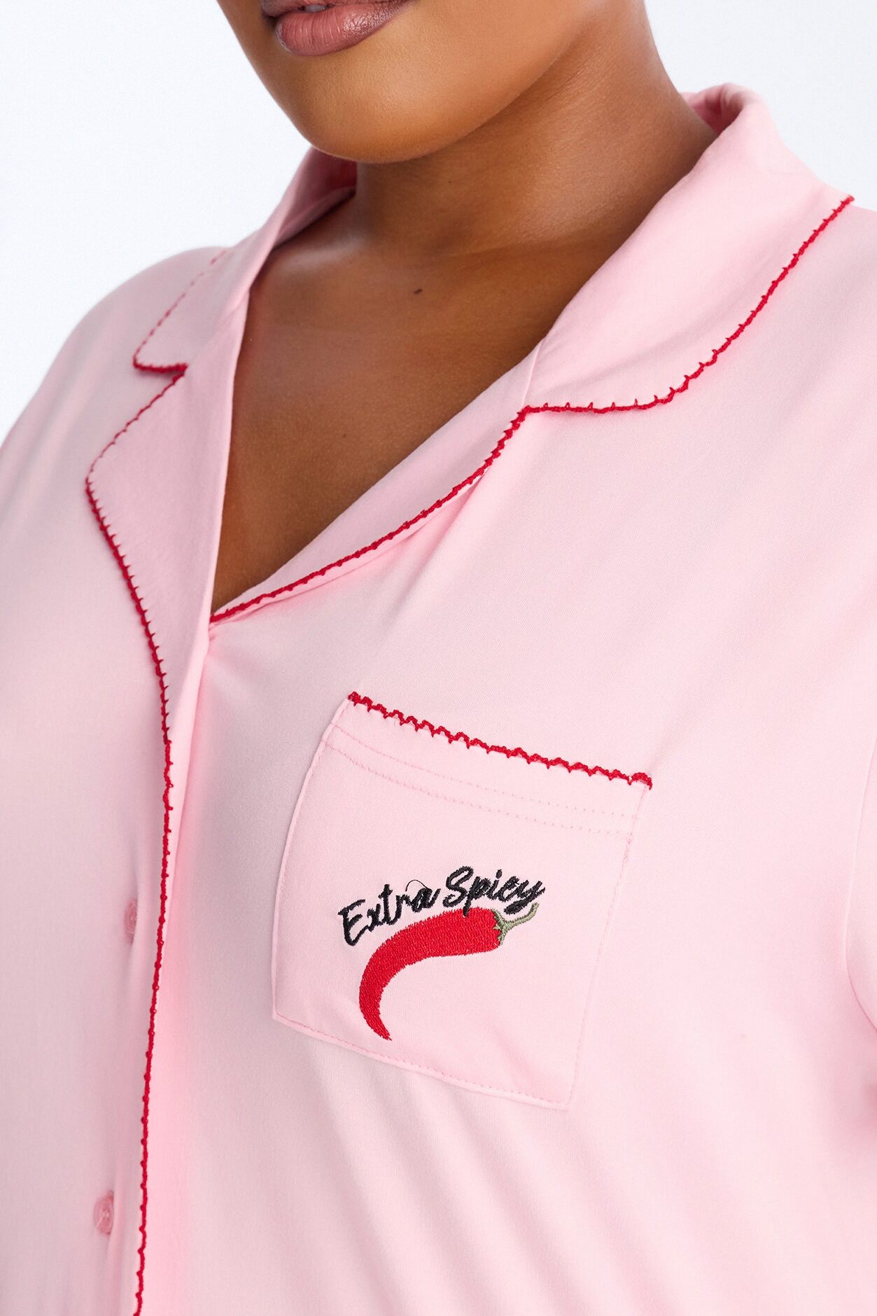 Extra Spicy PJ Pant Set - Pink/combo