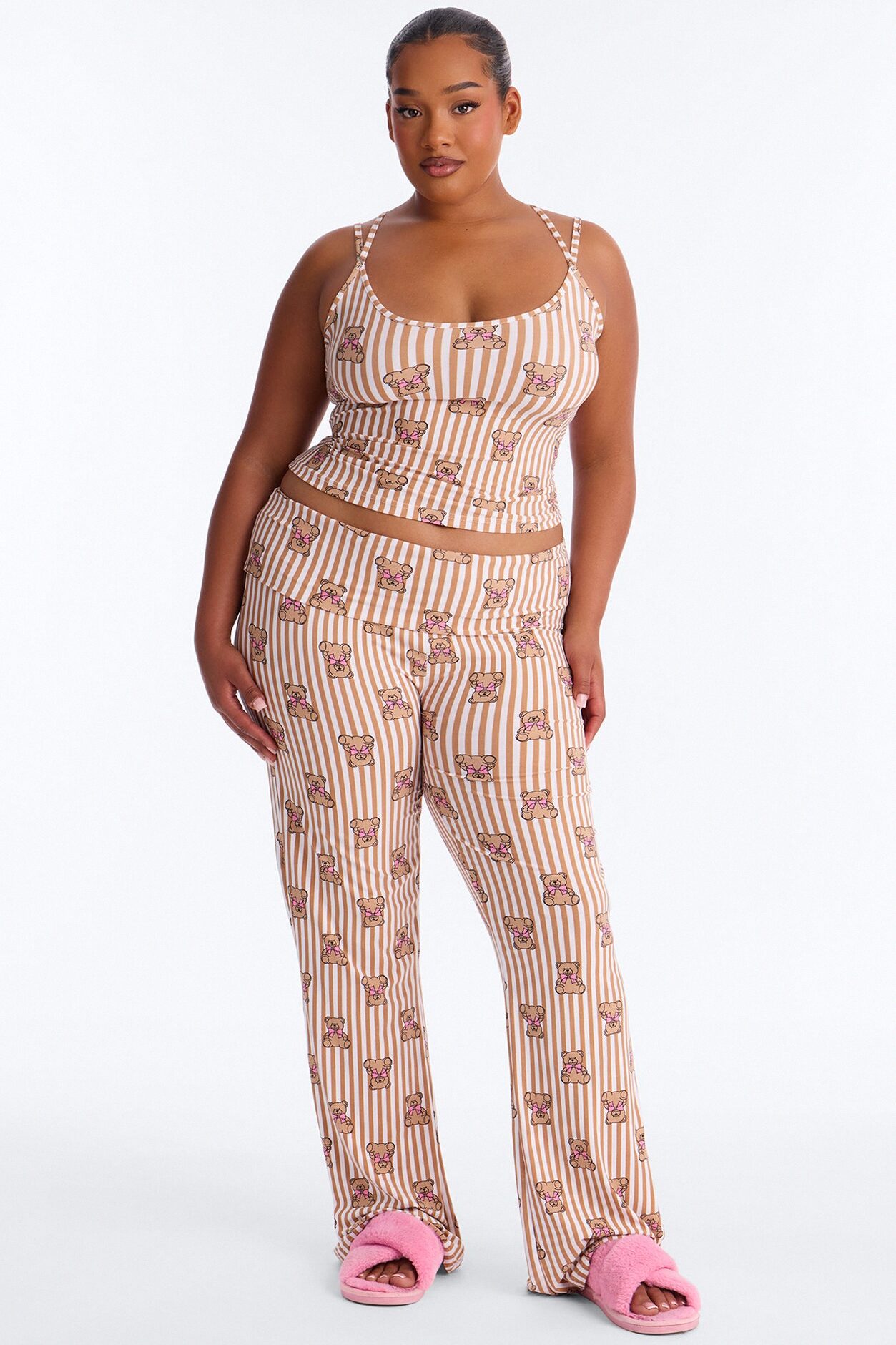 Cuddle With Me PJ Pant Set - Brown