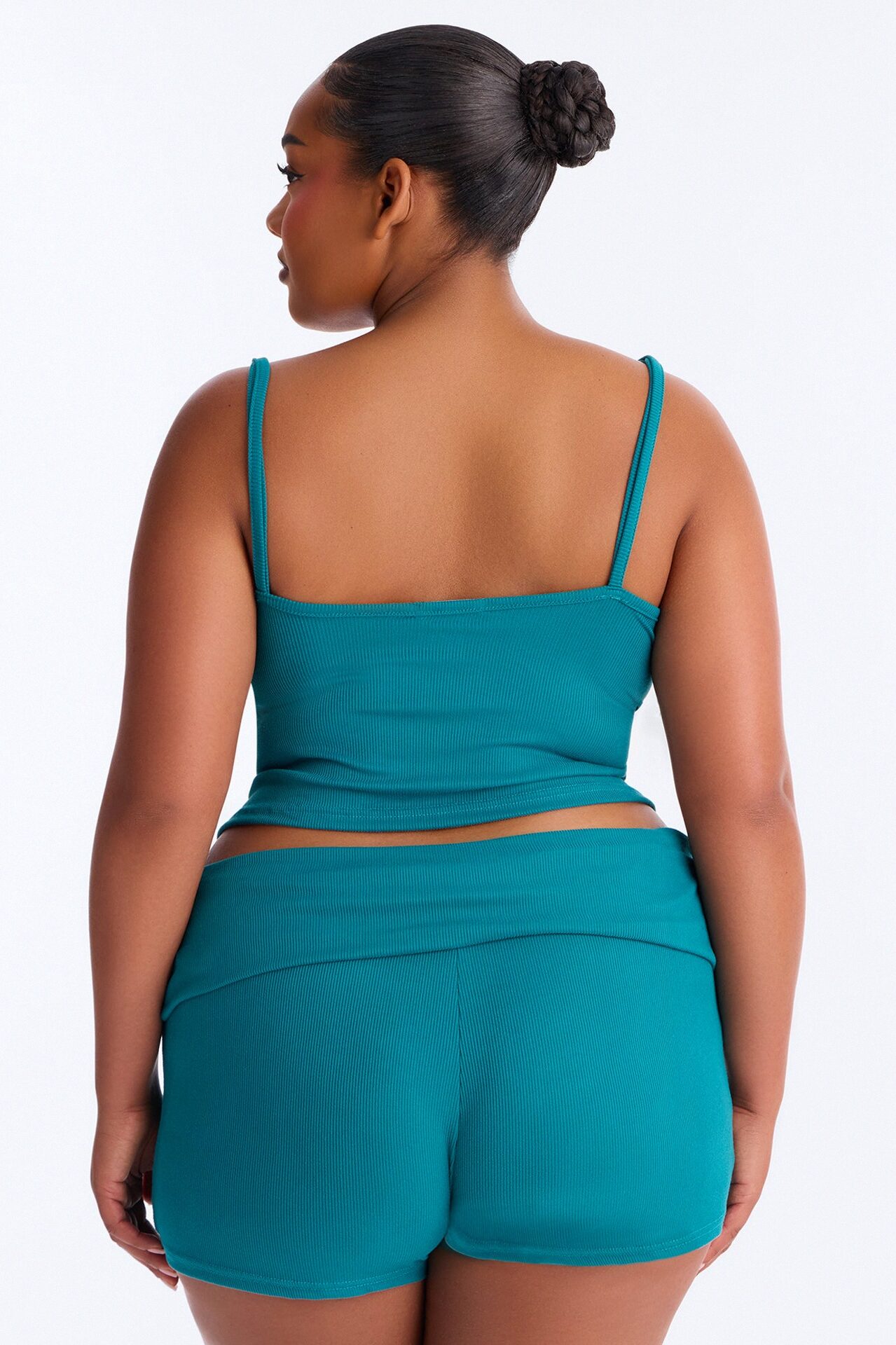 Romance Vibes Foldover PJ Short Set - Jade