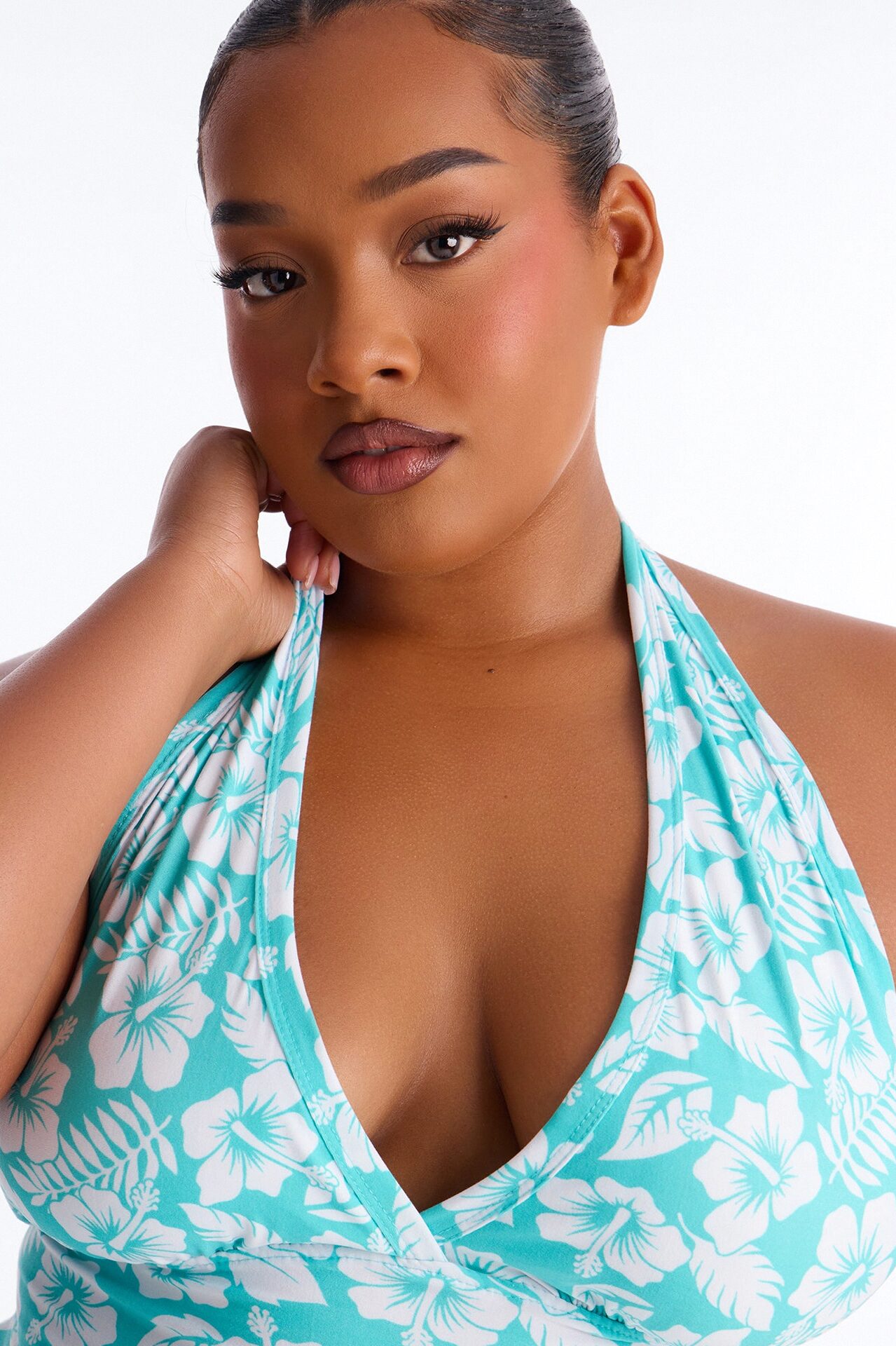 Tropical Beauty PJ Short Set - Turquoise/combo