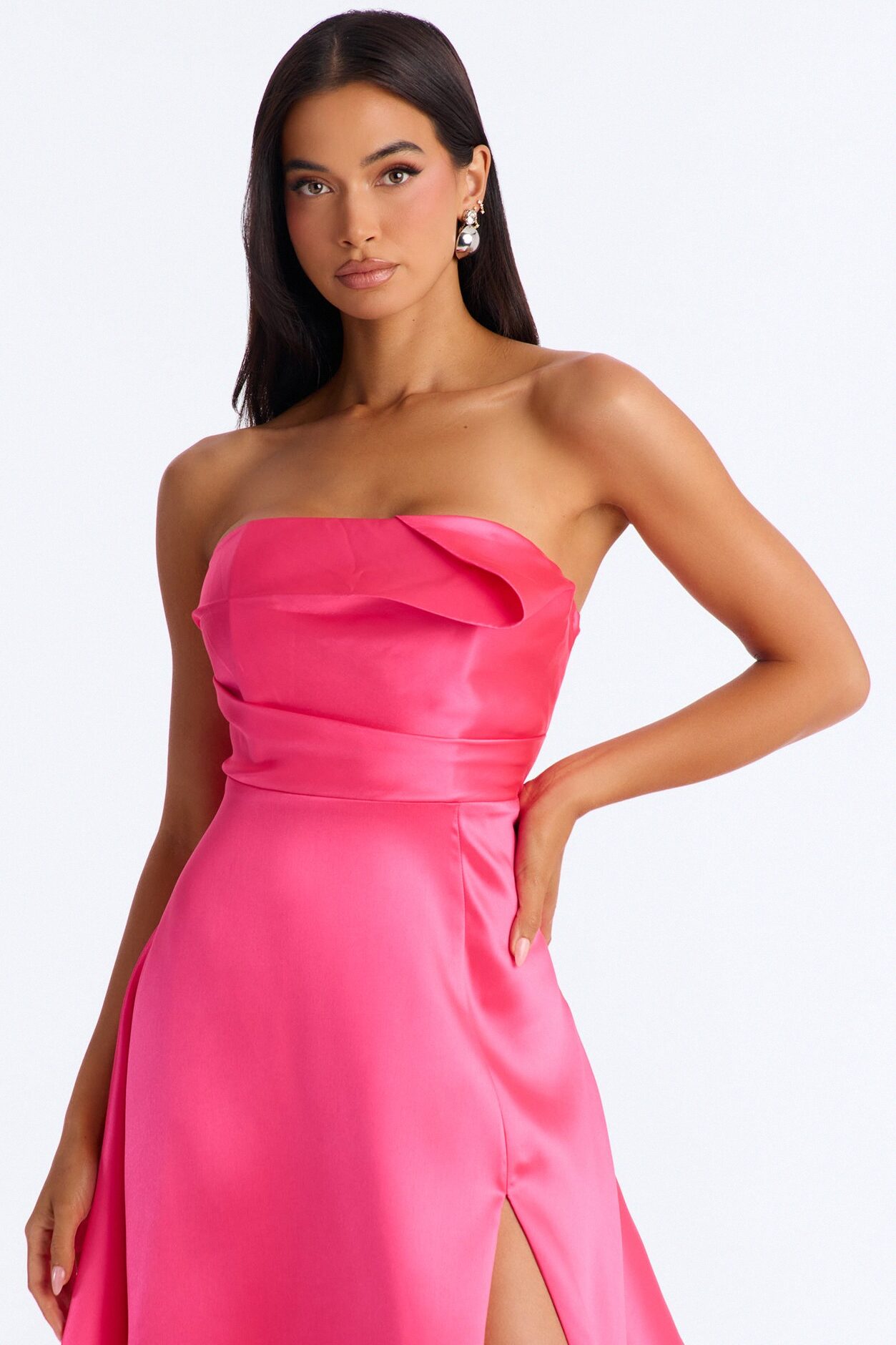 Say I Do Taffeta Gown - Pink
