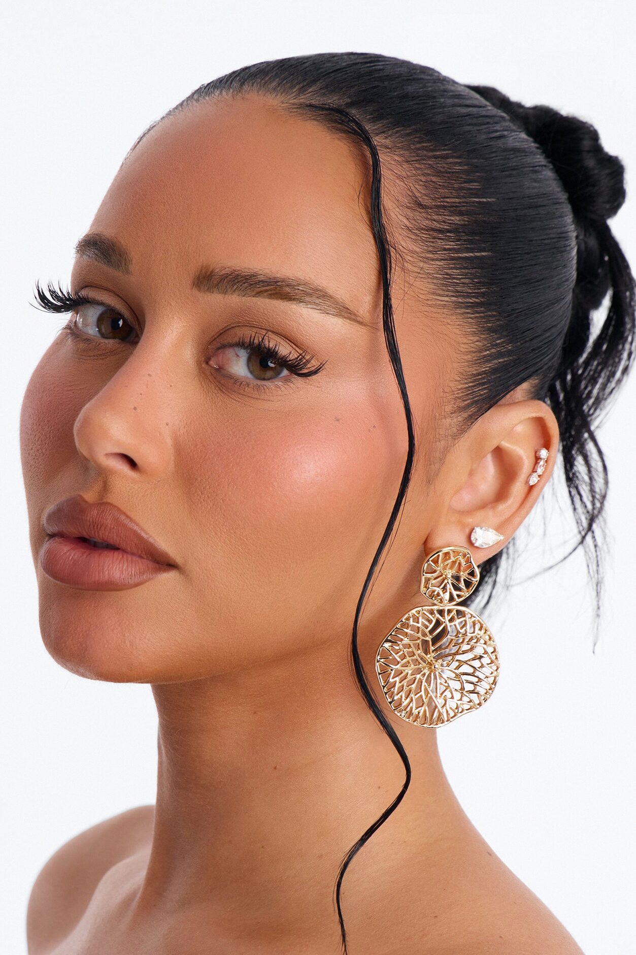 Through The Vines Earrings - Gold
