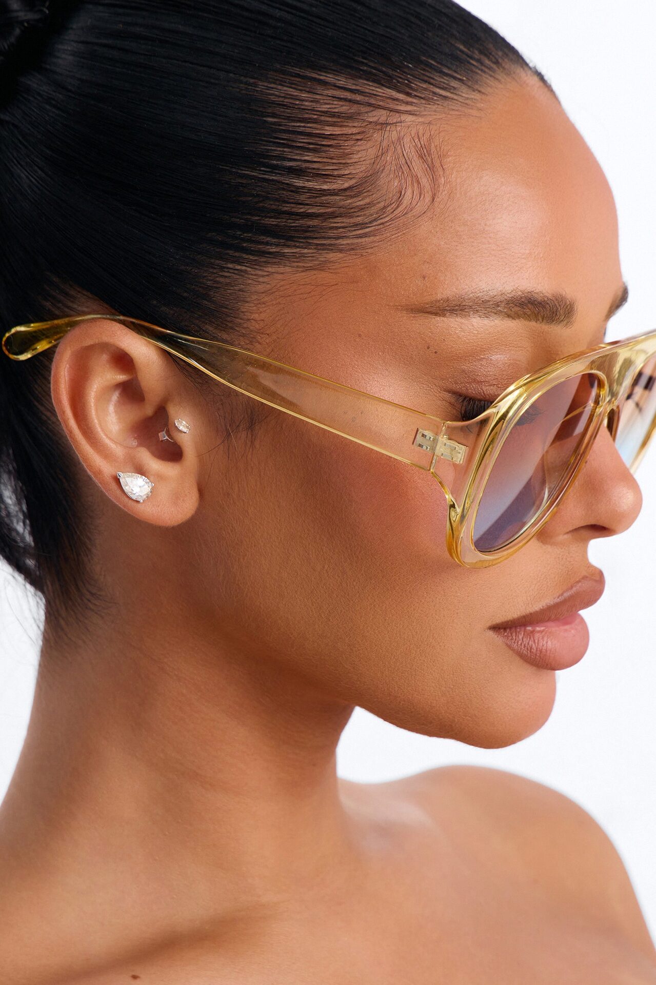 Glossy Gaze Sunglasses - Yellow/combo