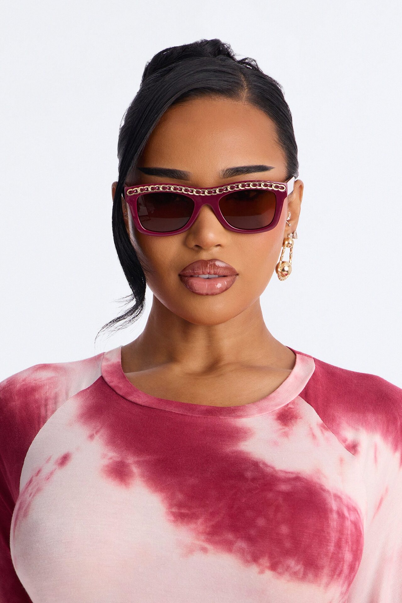 Extra Chic Sunglasses - Burgundy