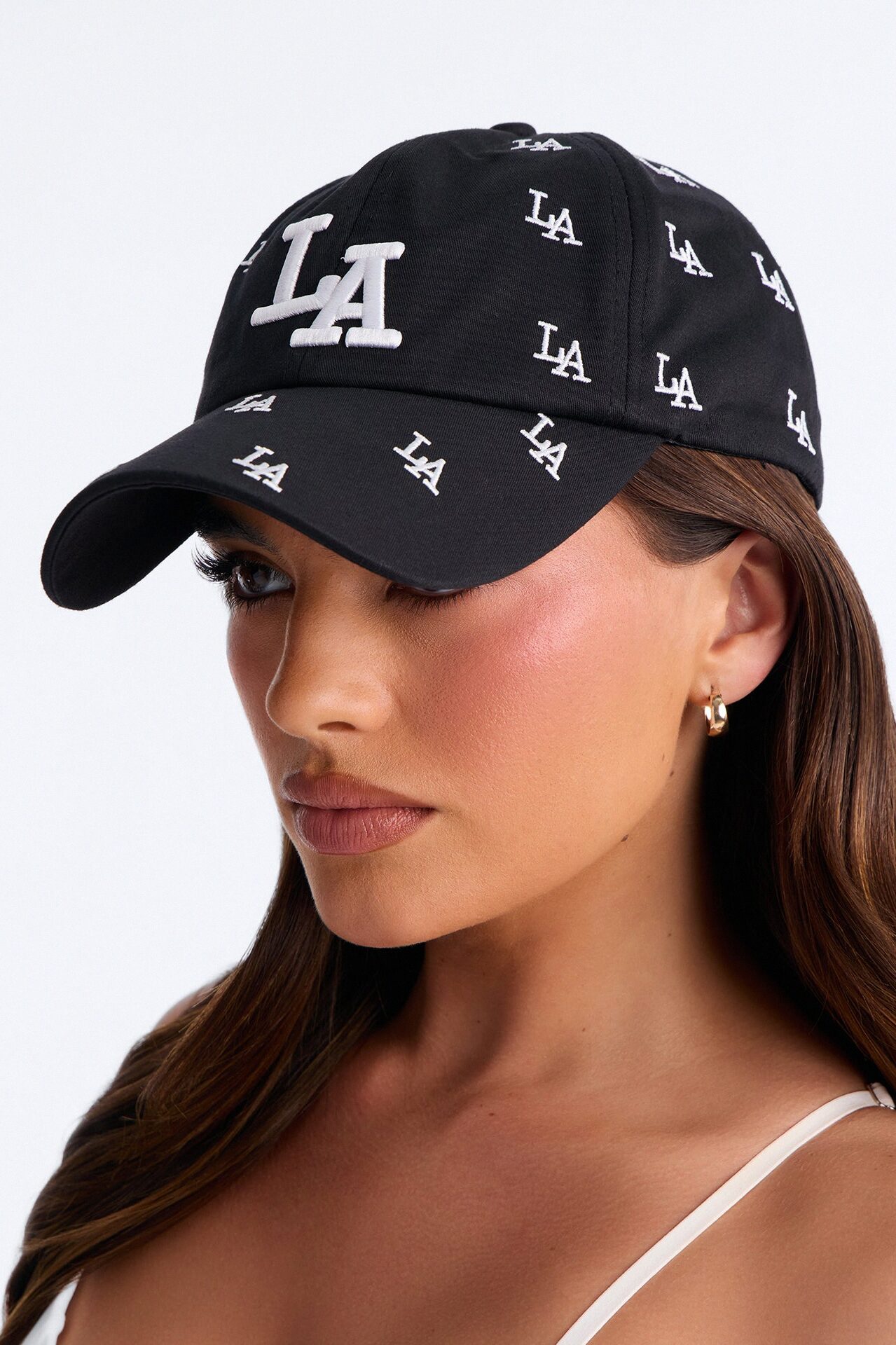 LA On Repeat Baseball Hat - Black/combo