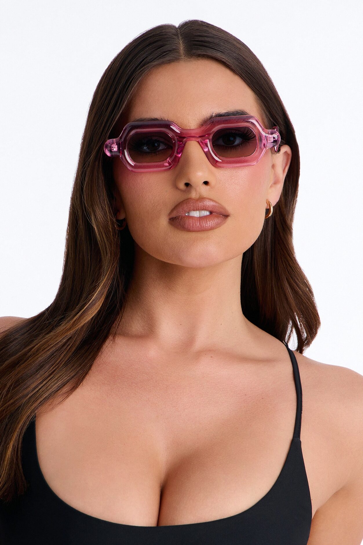 Gummy Bear Square Sunglasses - Pink
