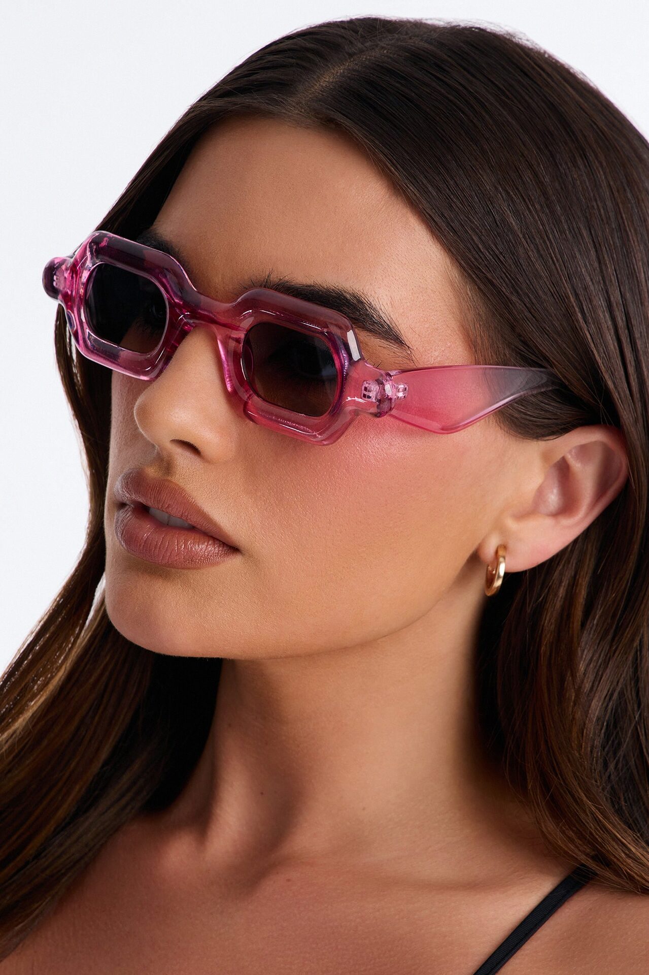 Gummy Bear Square Sunglasses - Pink