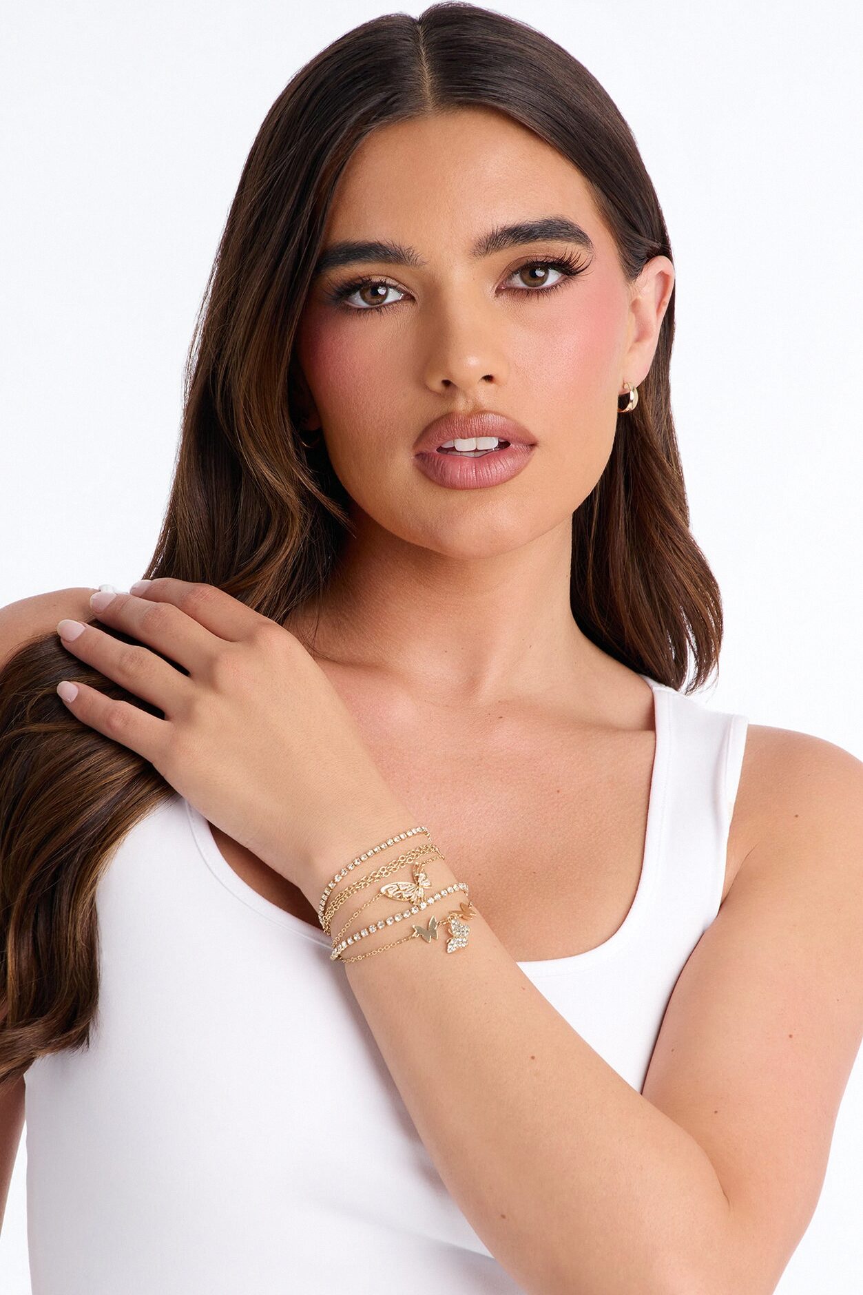 Flutter Wings 5 Piece Bracelet Set - Gold