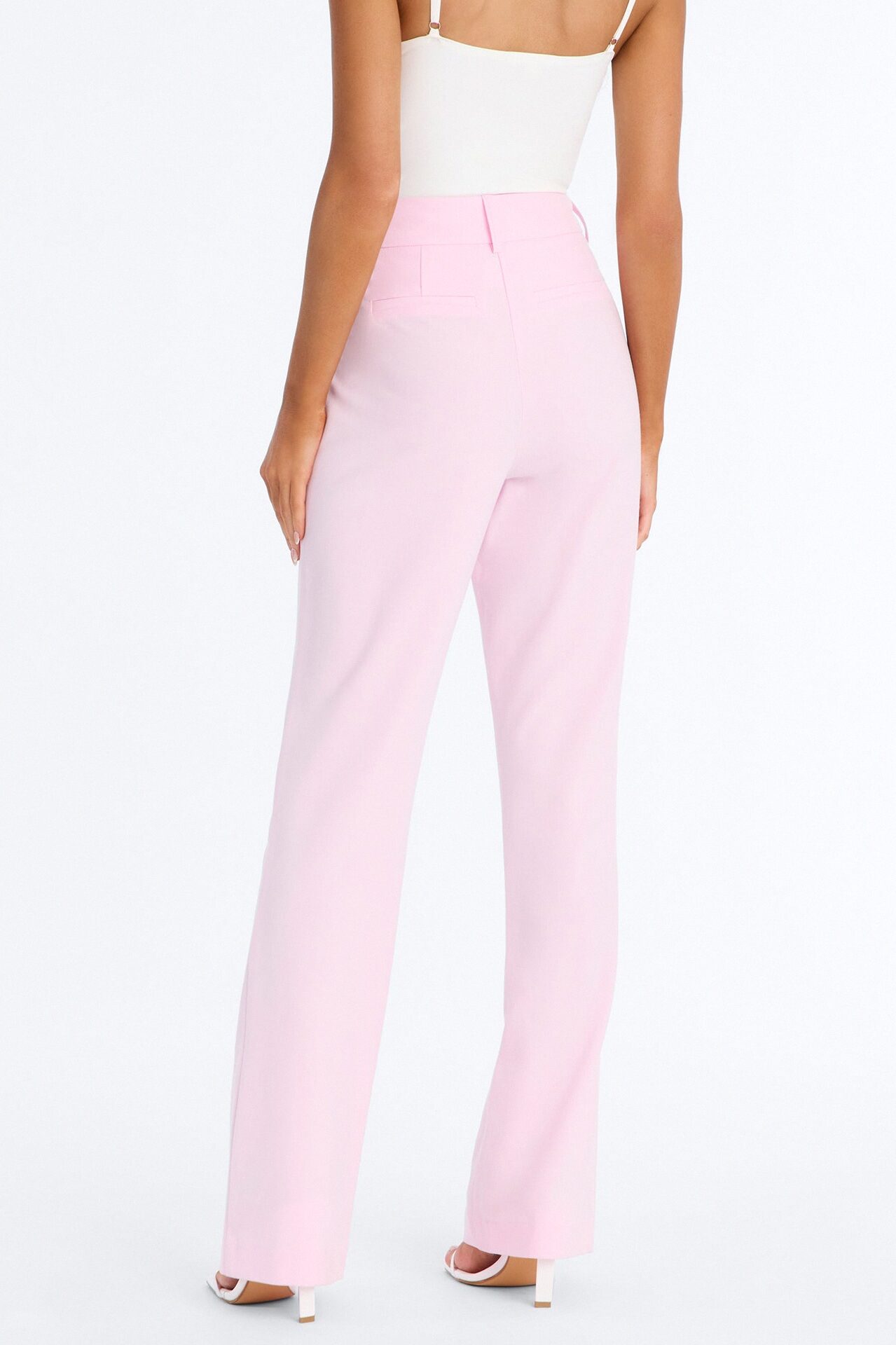 Tasha Dressy High Rise Pants - Light Pink