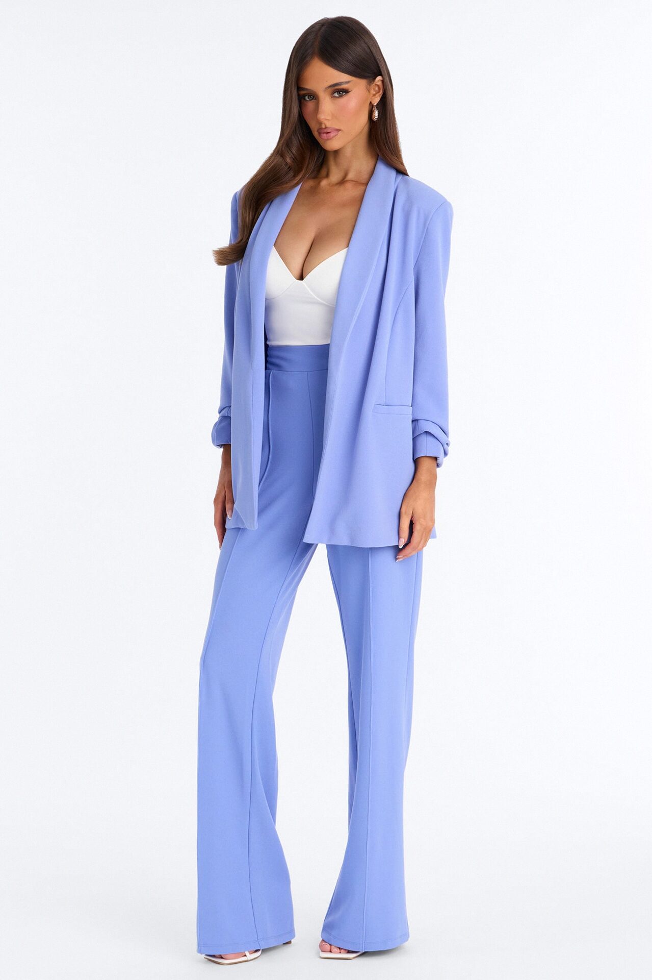 The Celine Blazer - Periwinkle