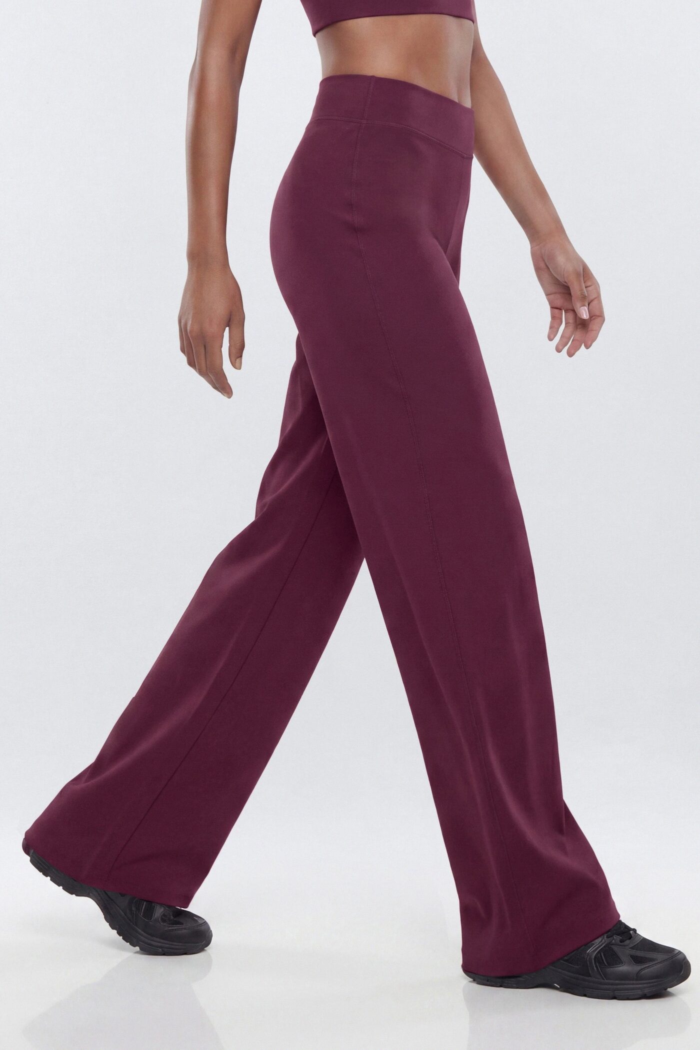 ButterSoft 34″ Mid Rise Straight Leg Active Pant - Merlot
