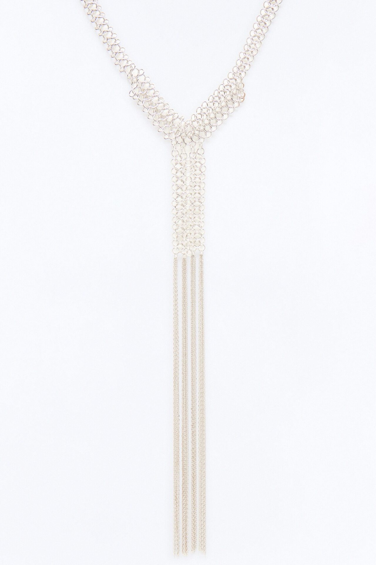 Sundown Sway Fringe Choker - Silver