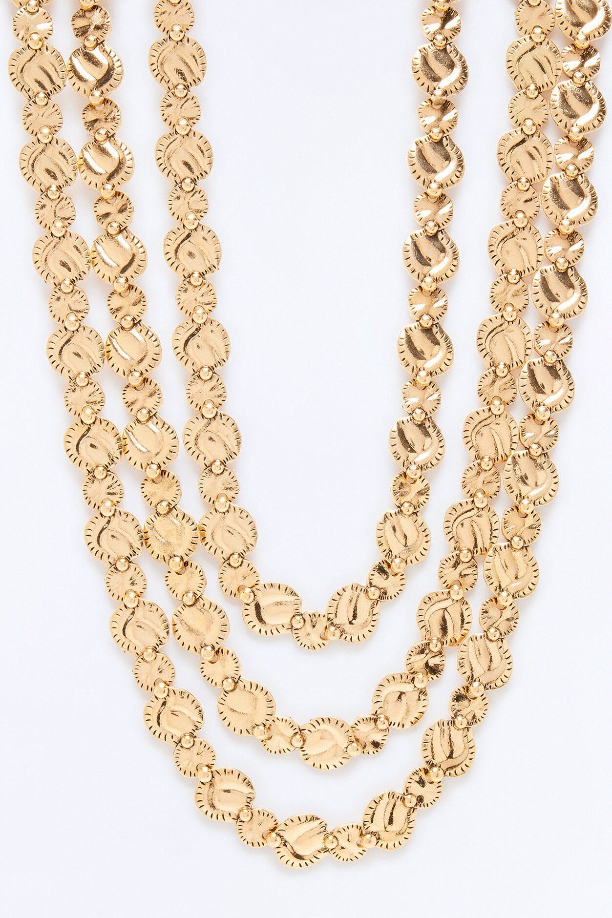 Minted Treasure Layered Necklace - Gold