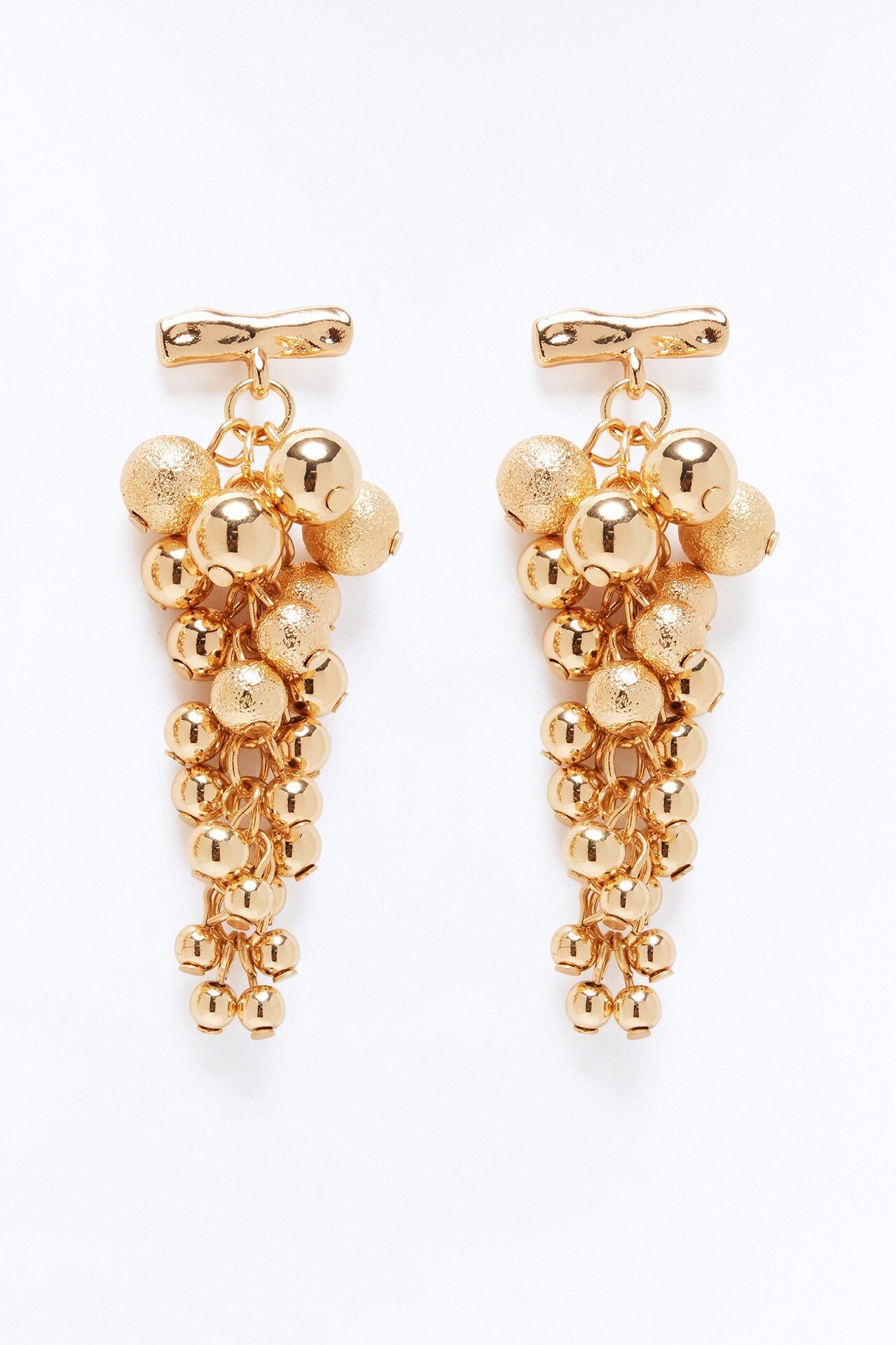 Stay Grapeful Hardware Drop Earrings - Gold