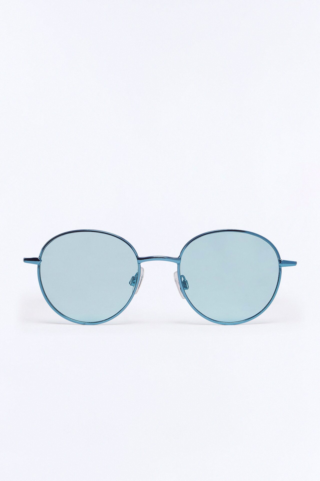 Don't Dwell On It Sunglasses - Blue/Silver