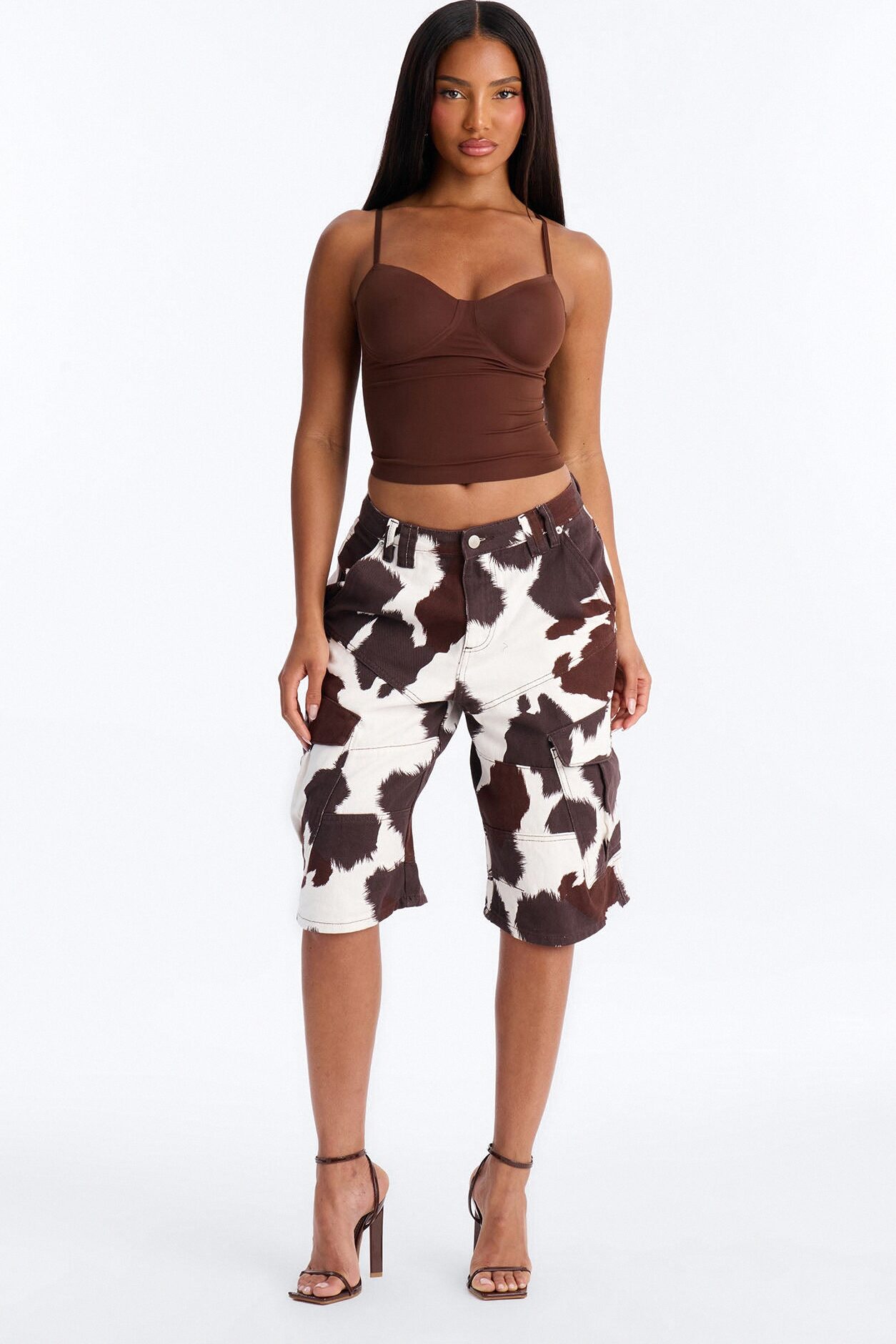 Amara Seamless Shapewear Top - Dark Brown