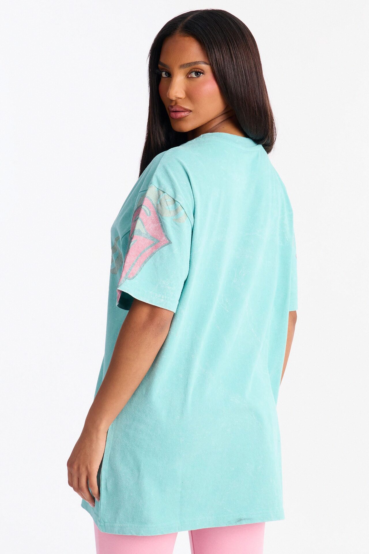 Rolling Stones Big Lips Washed Tee - Blue Wash