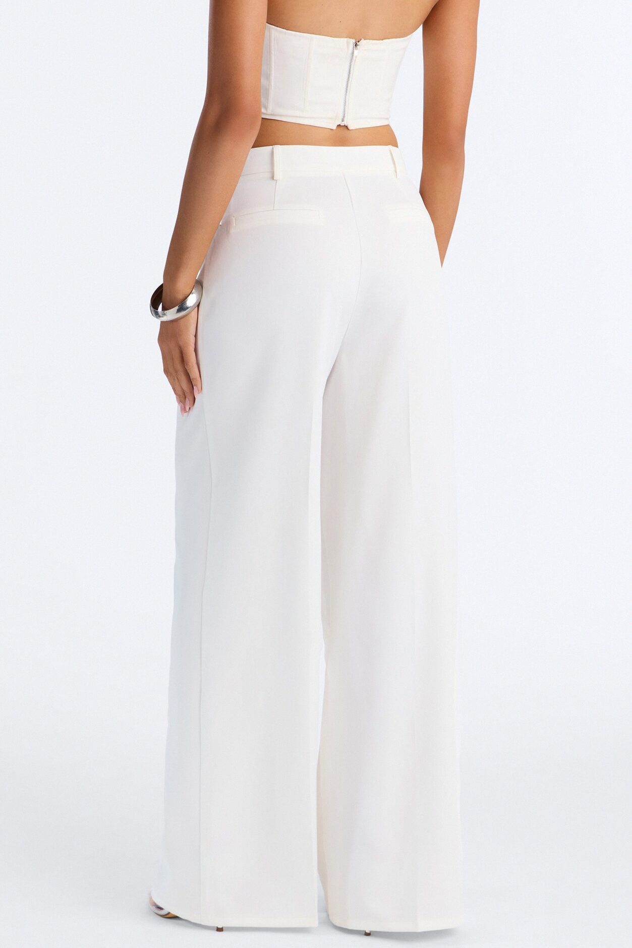 Tailored Touch Wrap Front Trouser 33″ - Ivory