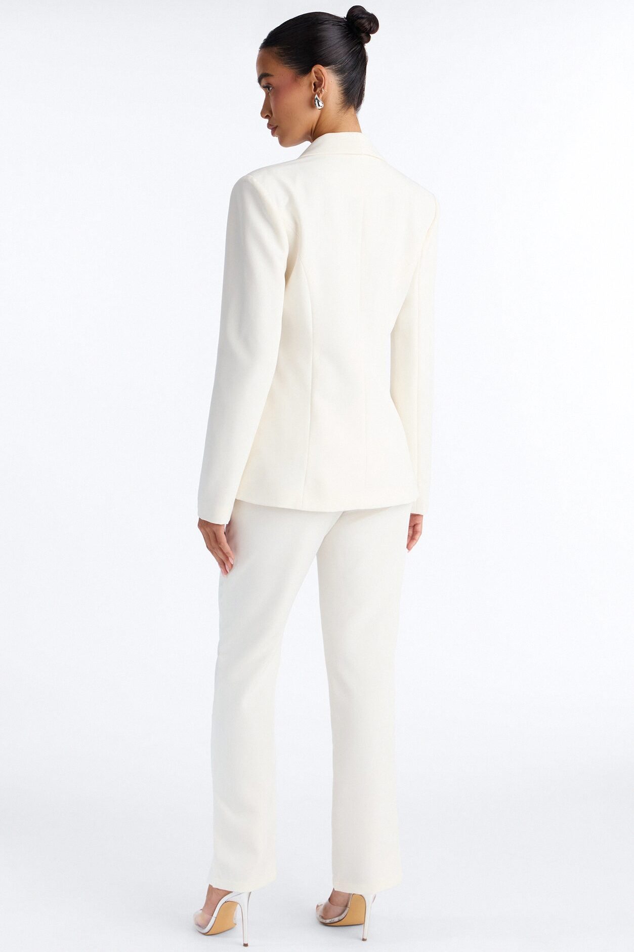 About Her Business Capri Trouser Pant - Ivory