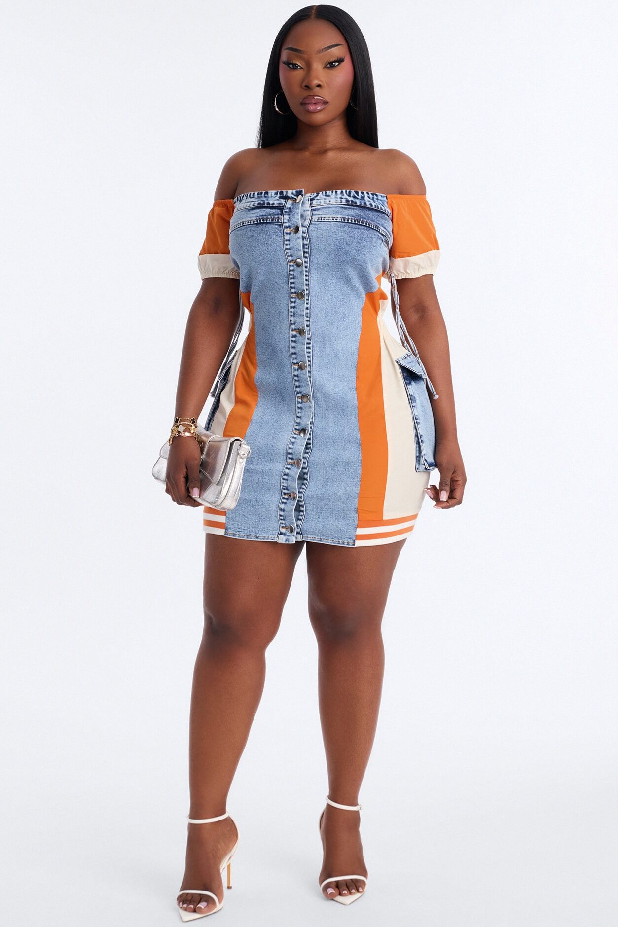 Iconic Sonic Denim Mini Dress - Denim