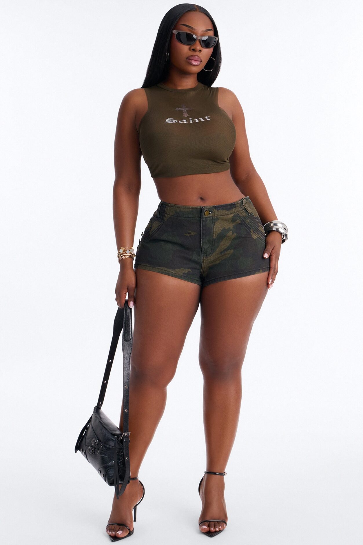 In My Element Low Rise Camo Micro Short - Camouflage
