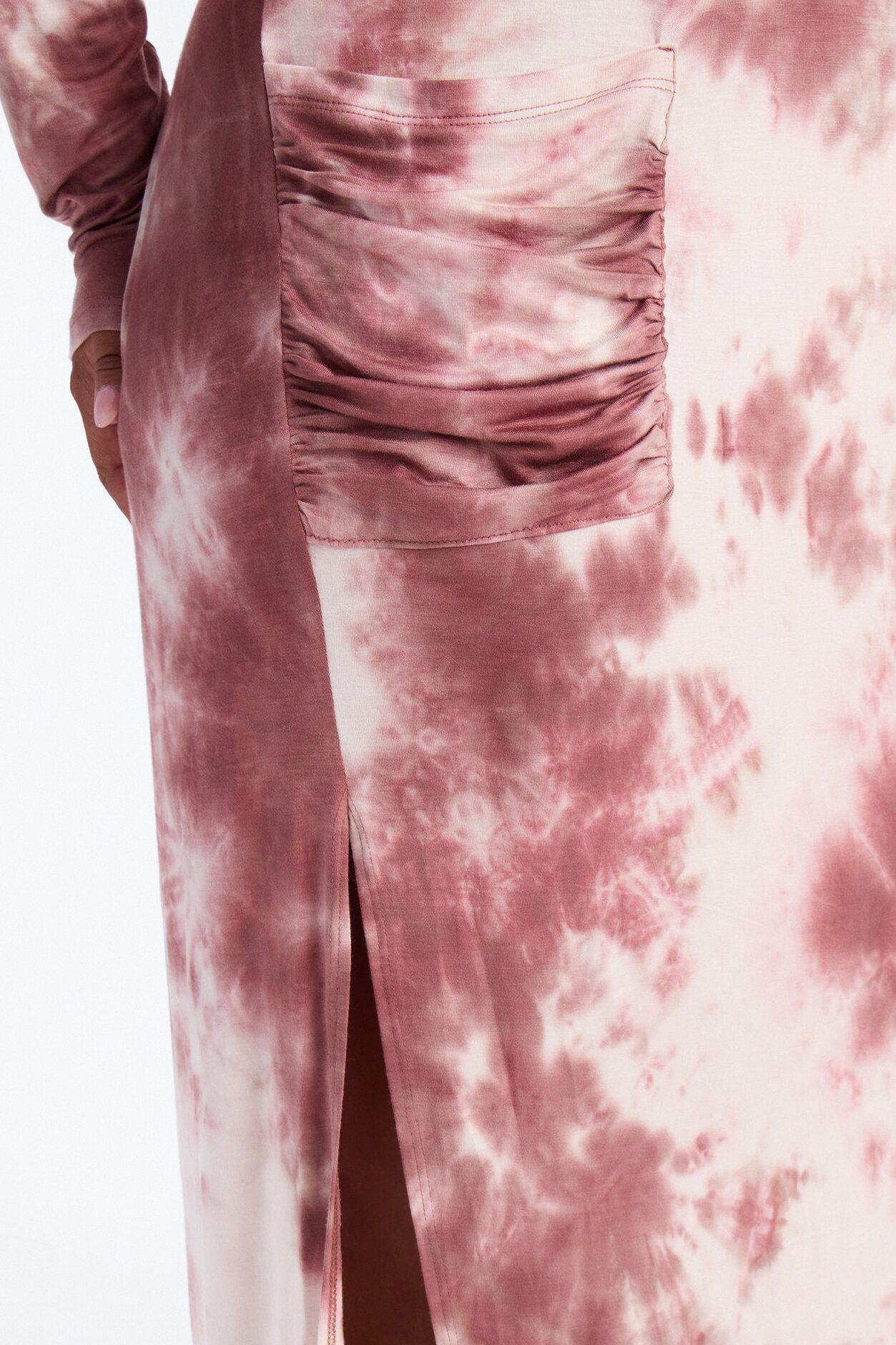 Rayne Tie Dye Maxi Dress - Mauve/combo
