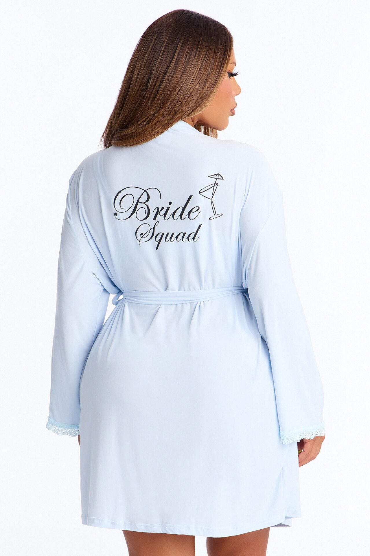 Squad Needs A Martini Robe - Light Blue
