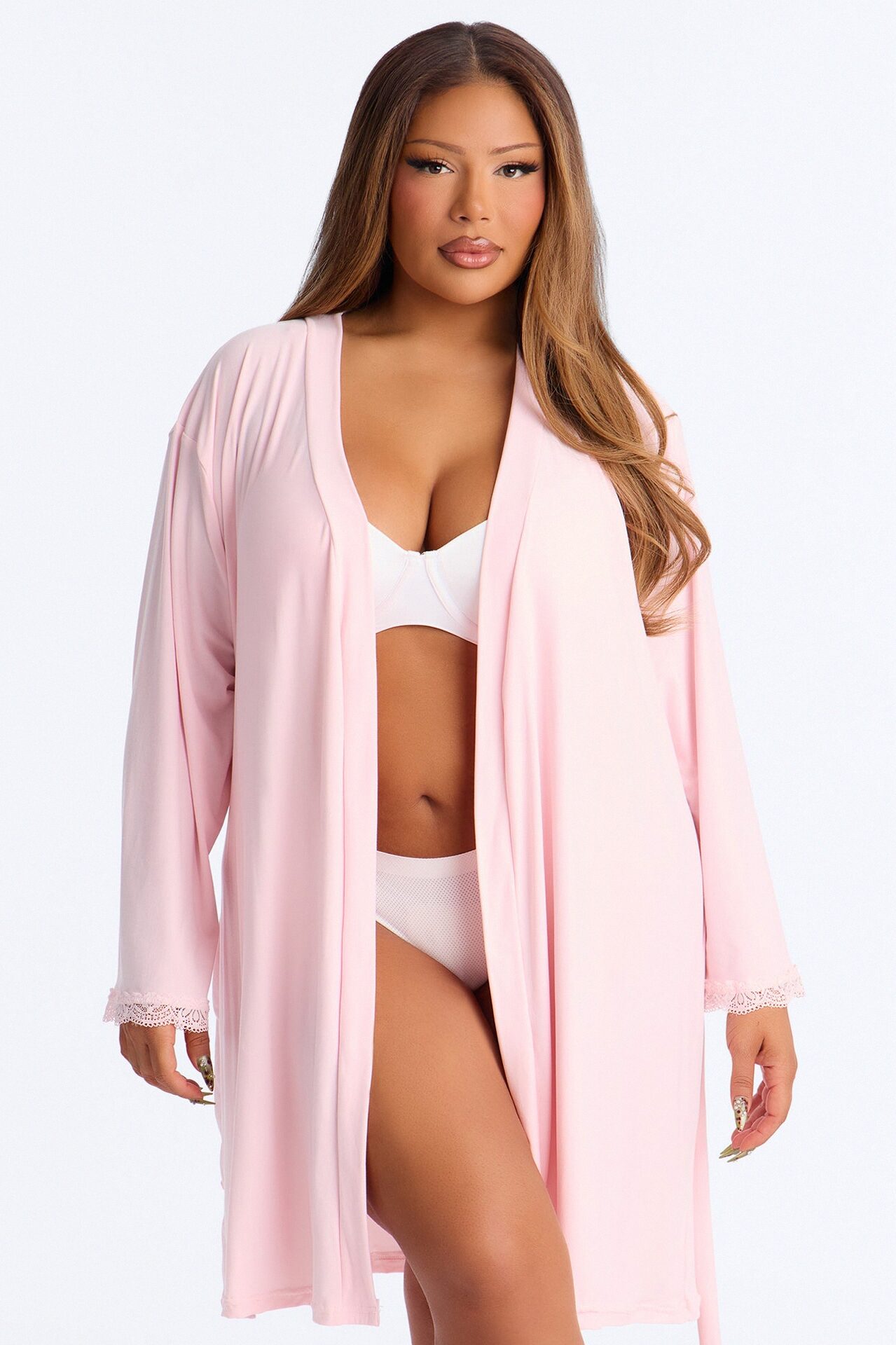 Squad Needs A Martini Robe - Pink