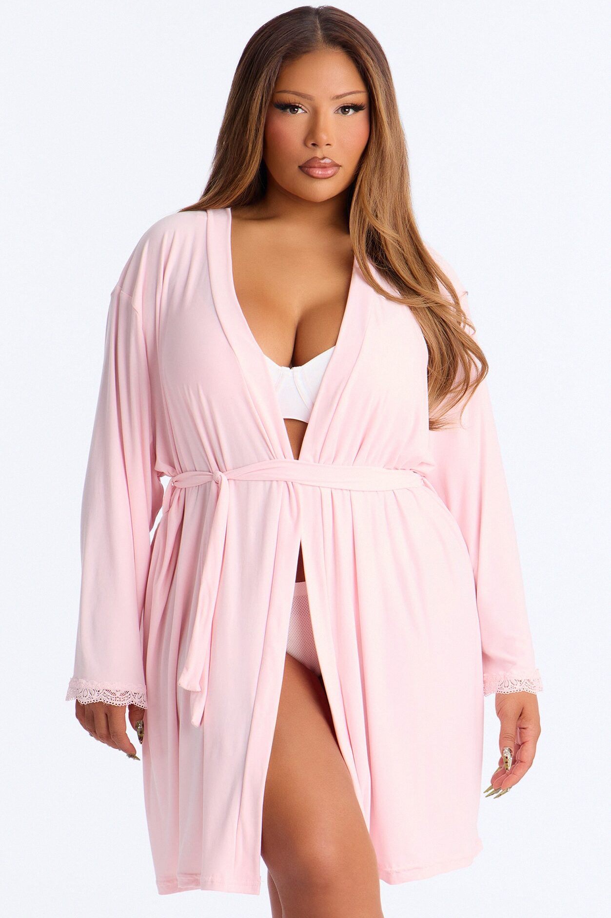 Squad Needs A Martini Robe - Pink