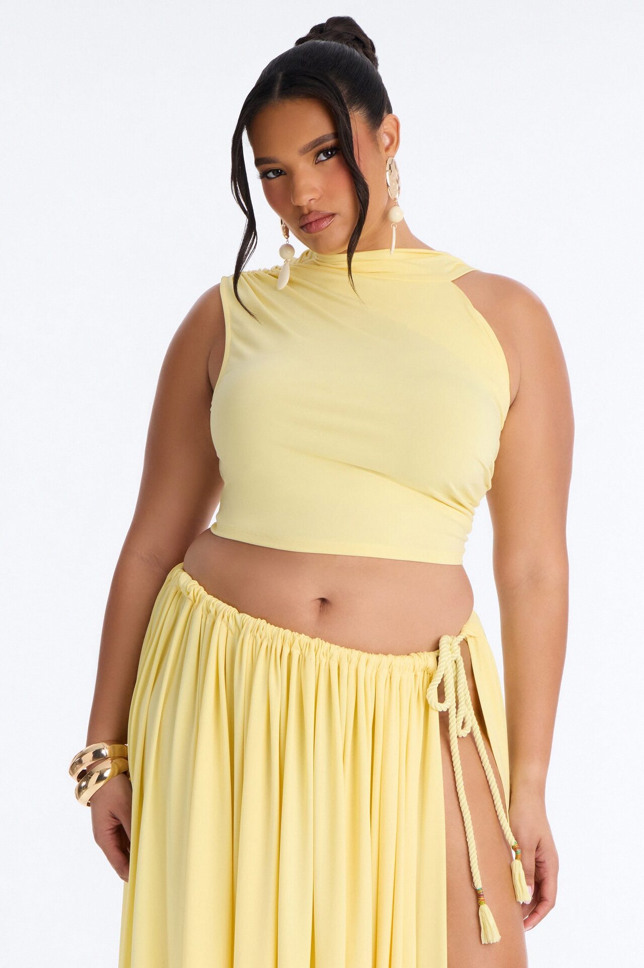 Riley Maxi Skirt Set - Yellow