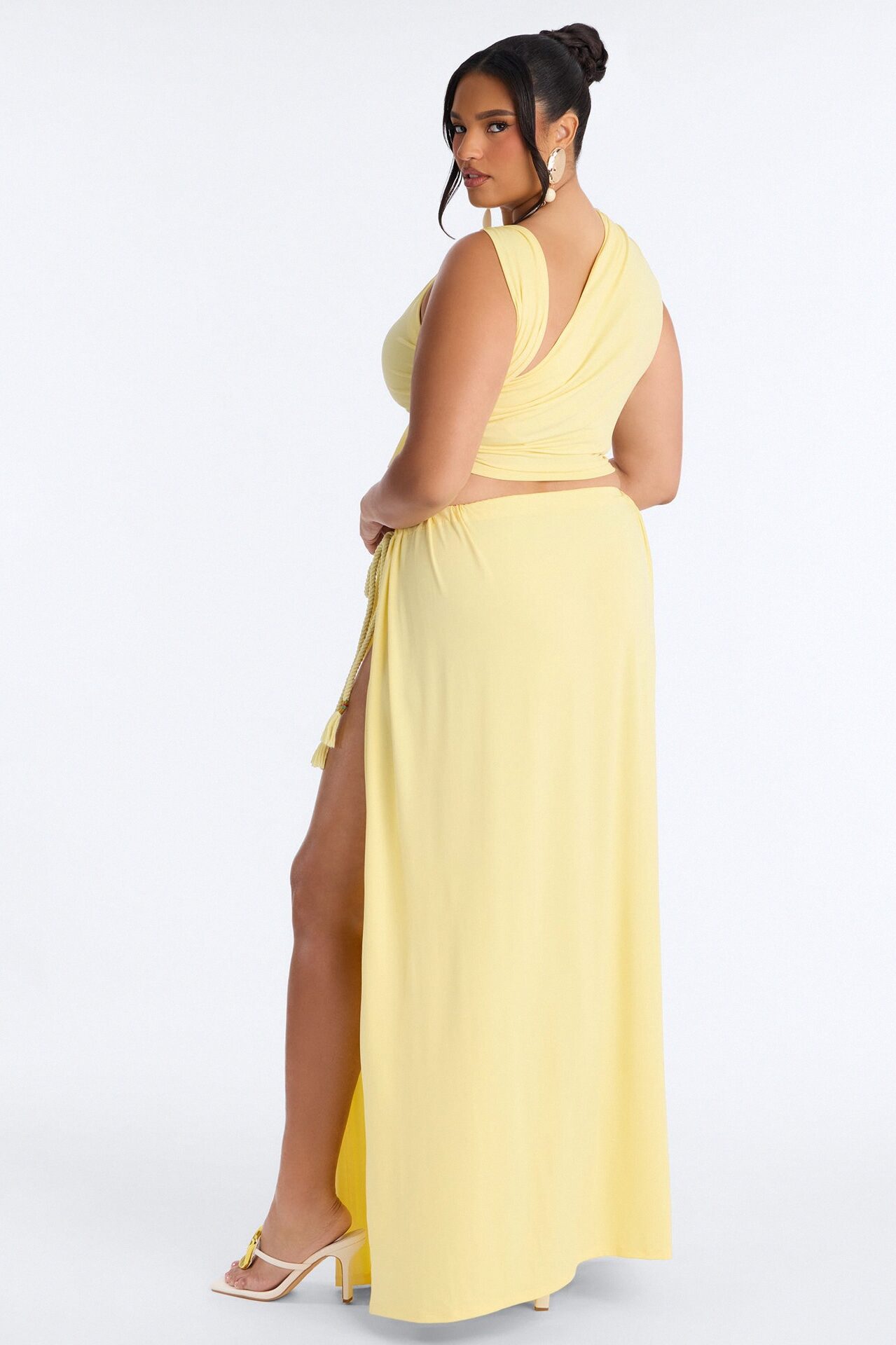 Riley Maxi Skirt Set - Yellow
