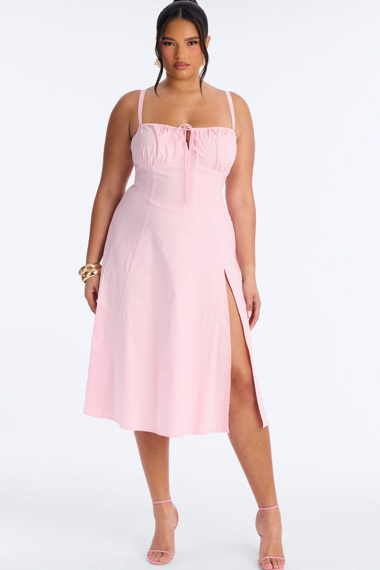 Juniper Midi Dress - Light Pink