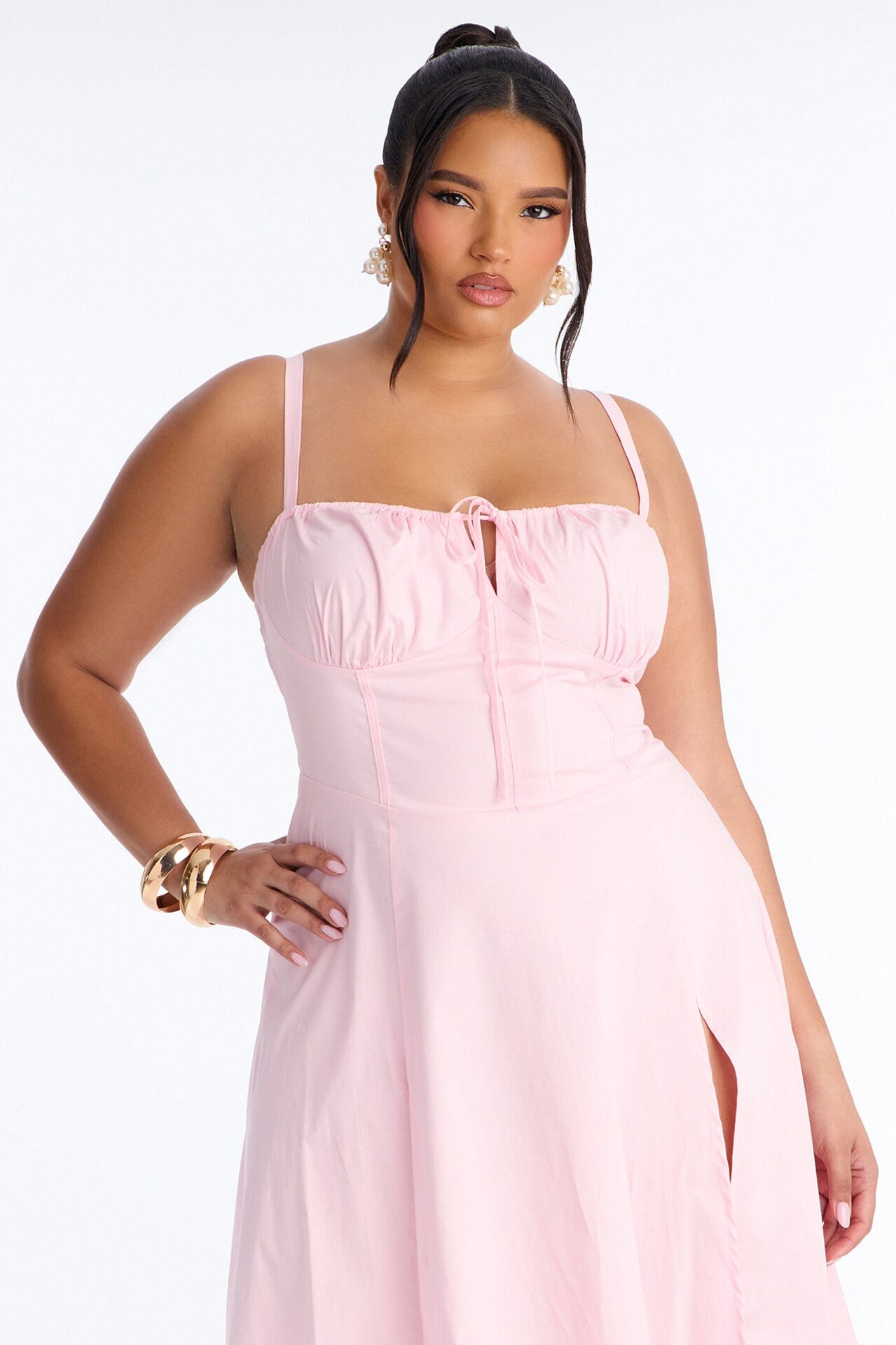 Juniper Midi Dress - Light Pink