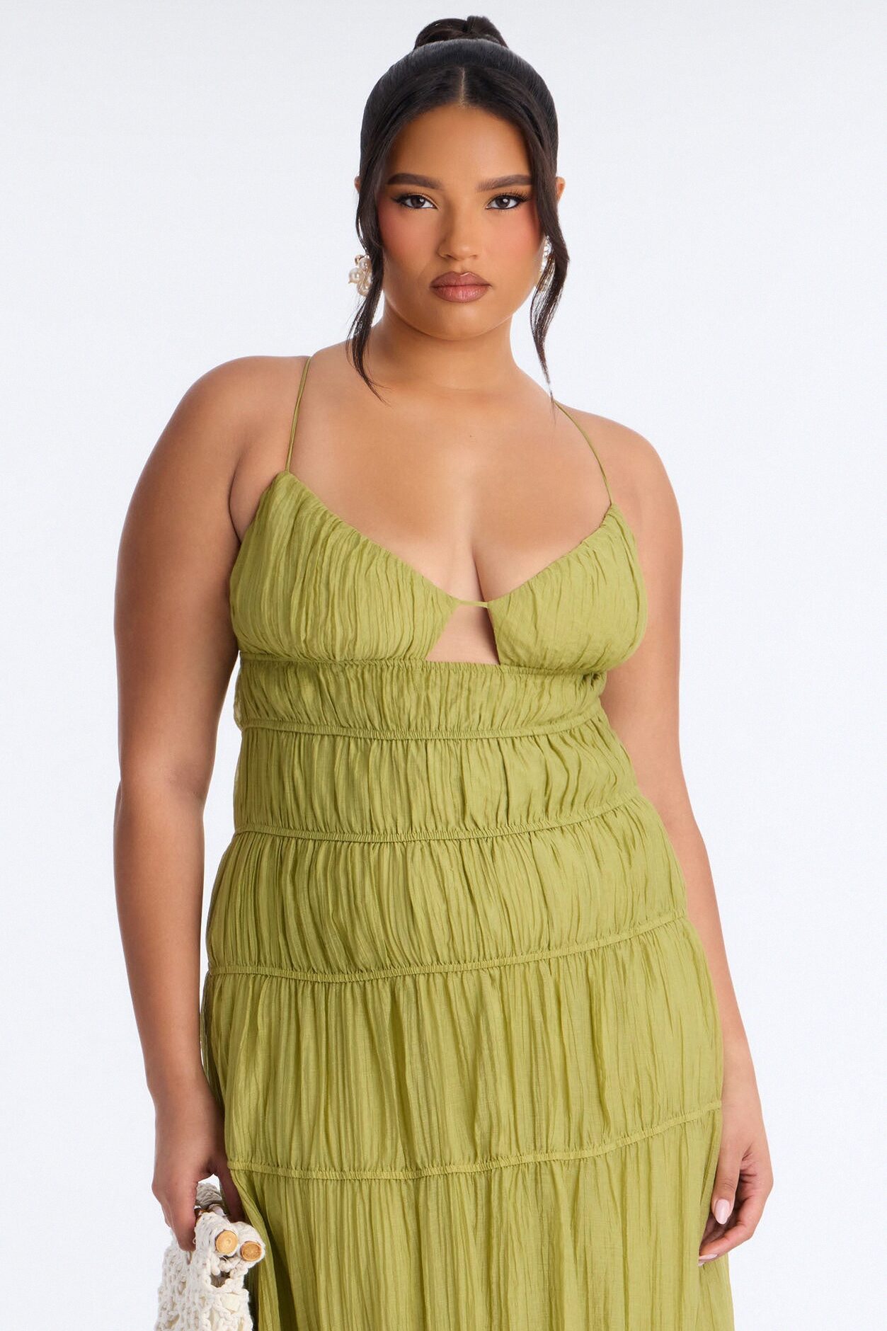 Pretty With Purpose Maxi Dress - Green