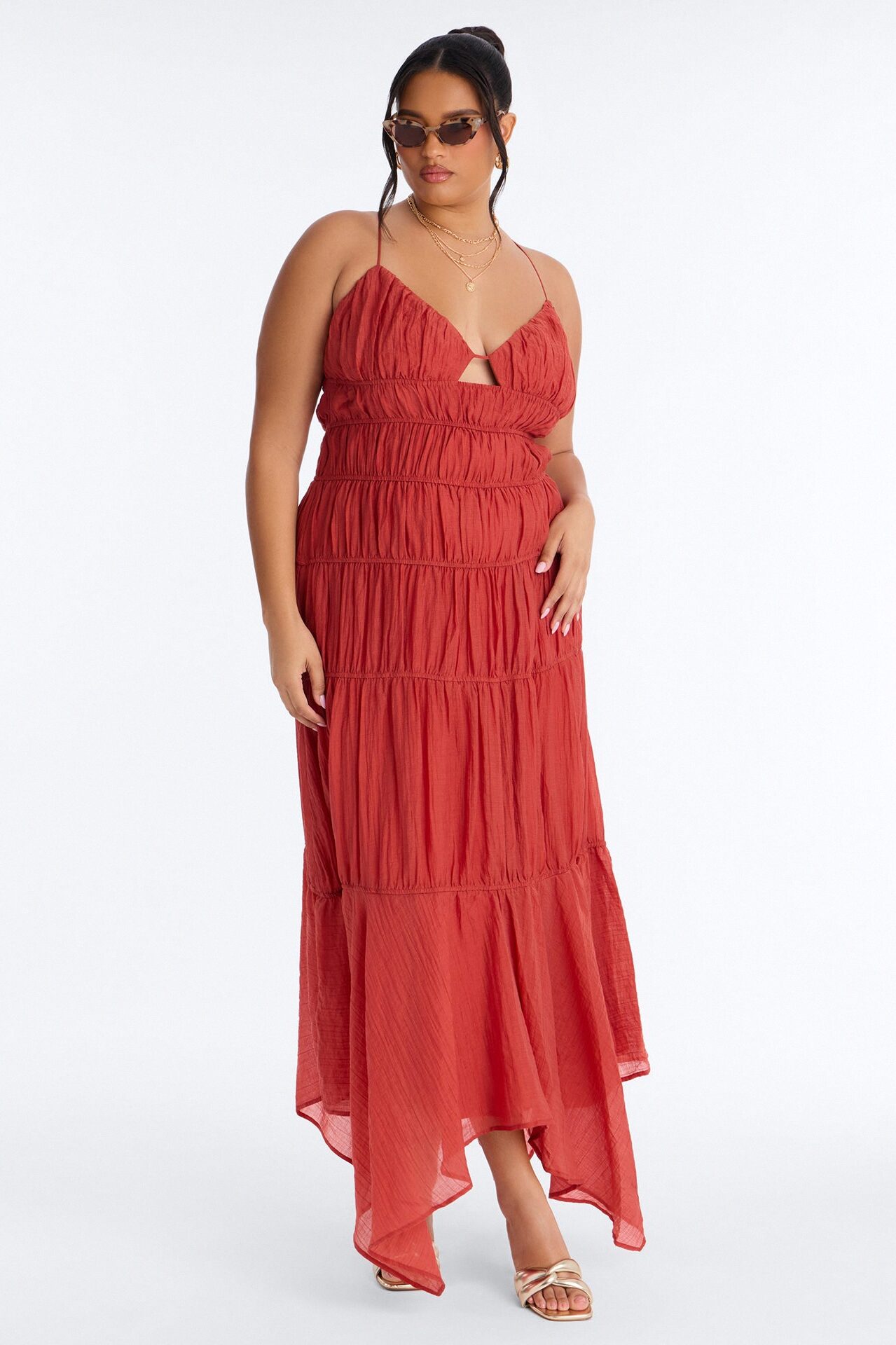 Pretty With Purpose Maxi Dress - Marsala