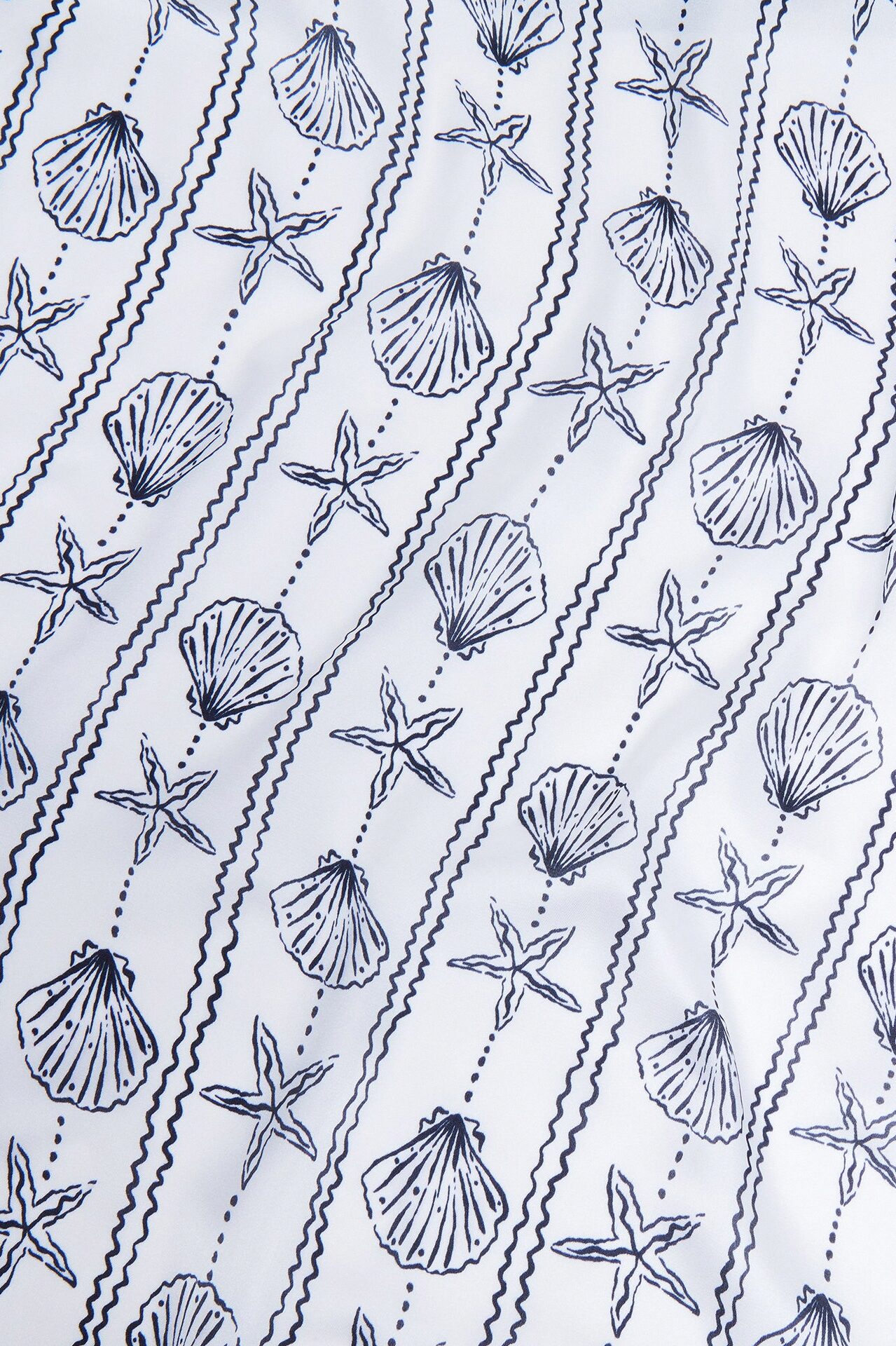 Tropical Novelty Satin Head Scarf - Black