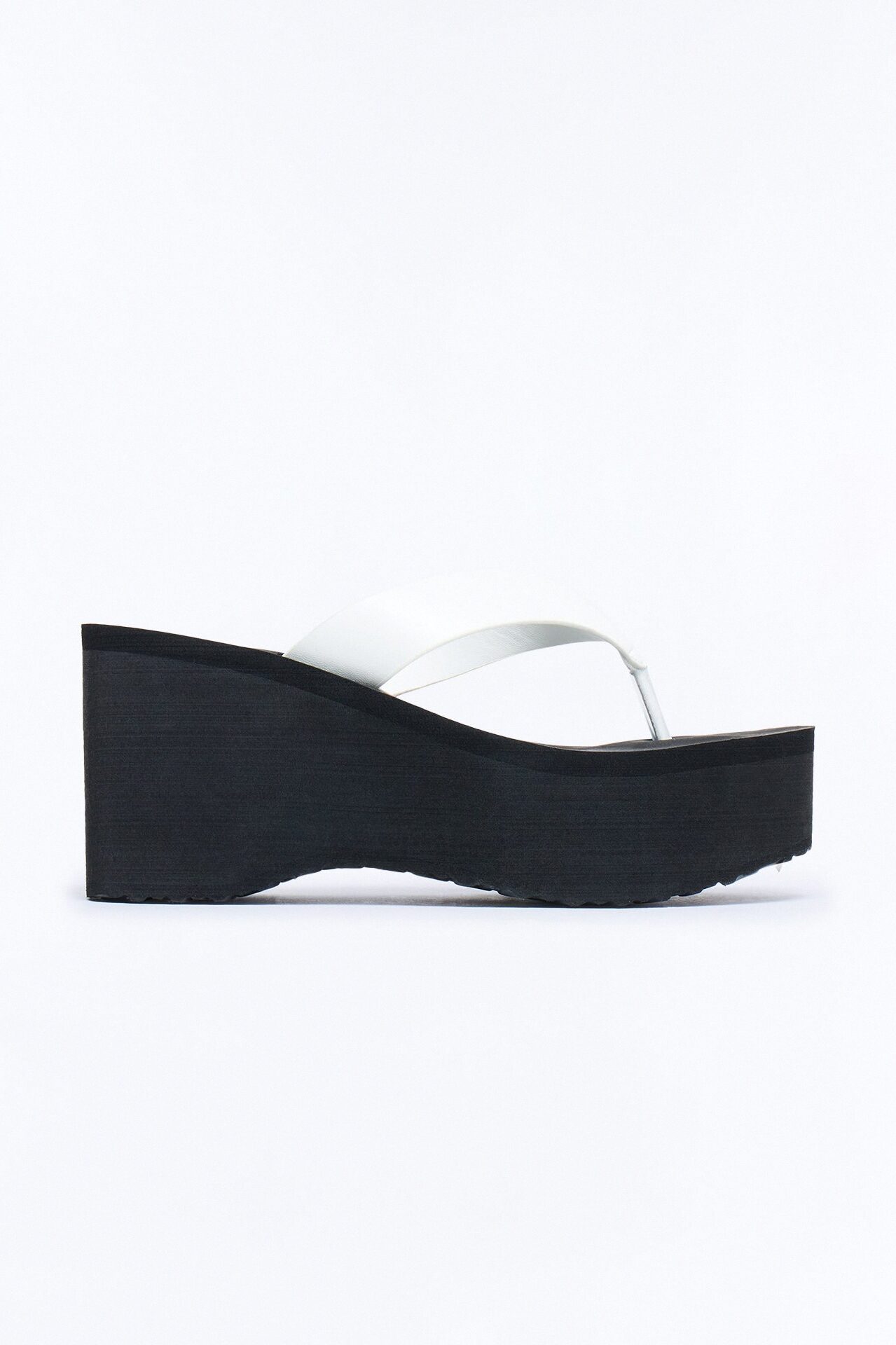 Poolside Thong Wedges - White