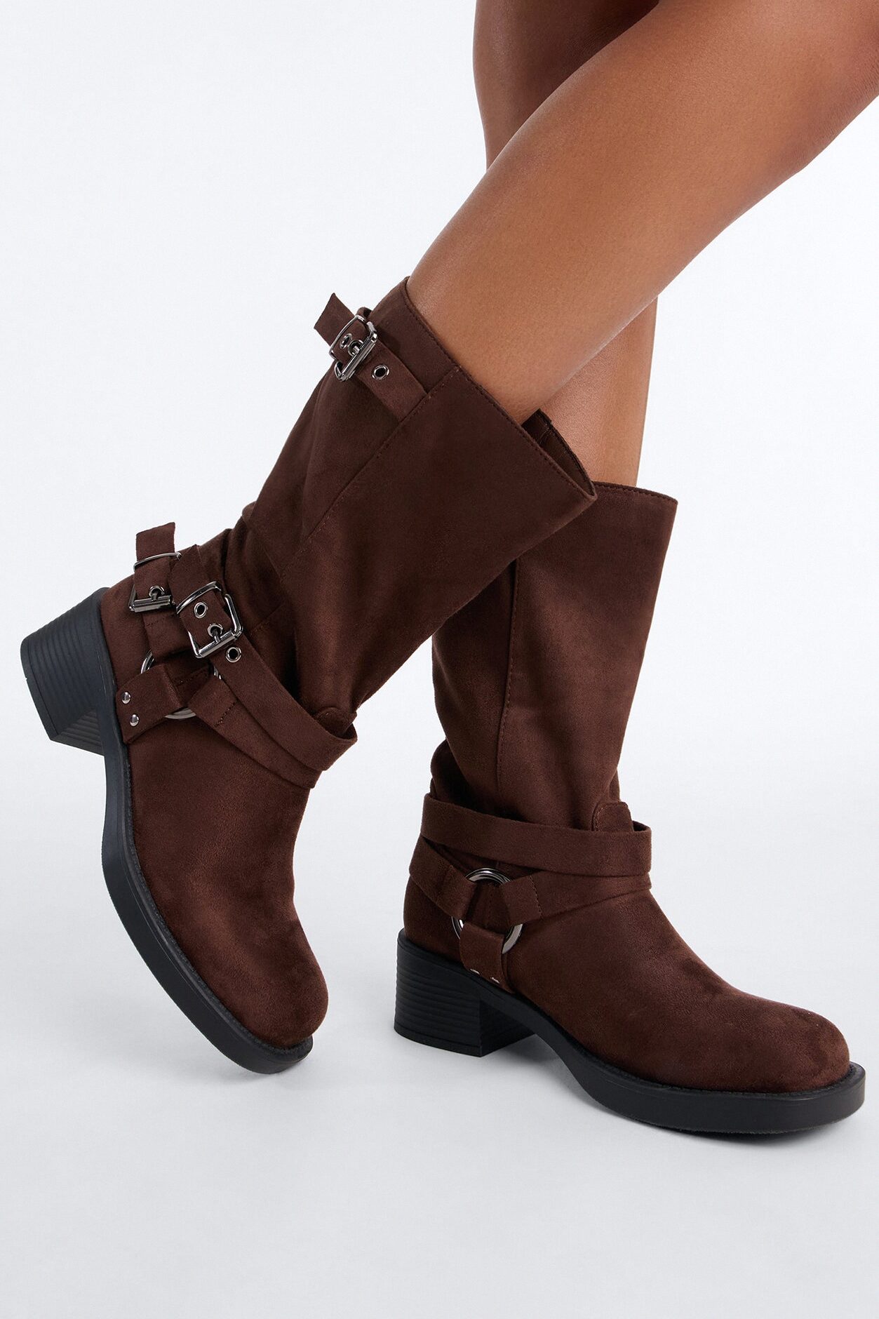 Mavis Moto Boot - Chocolate