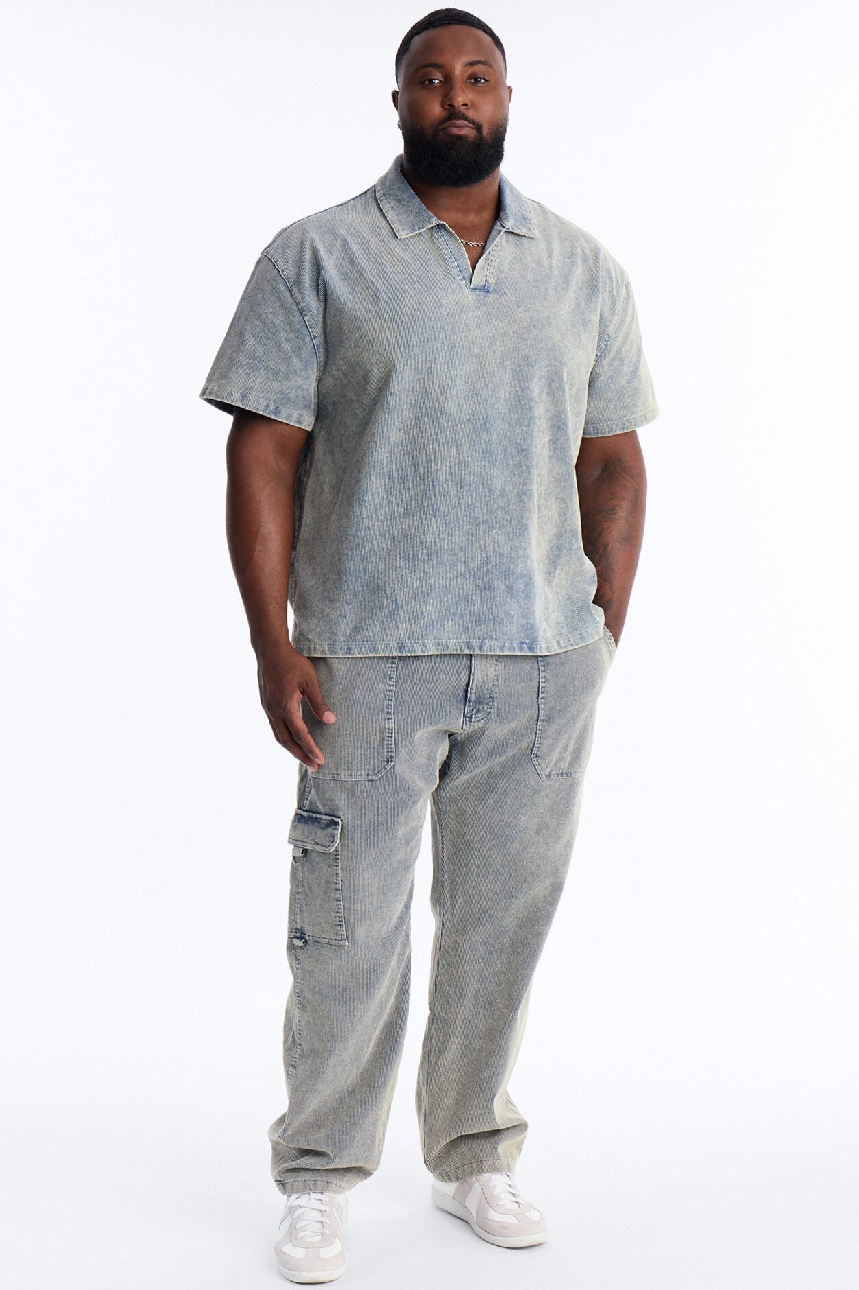 Ohio Corduroy Straight Pant - Blue