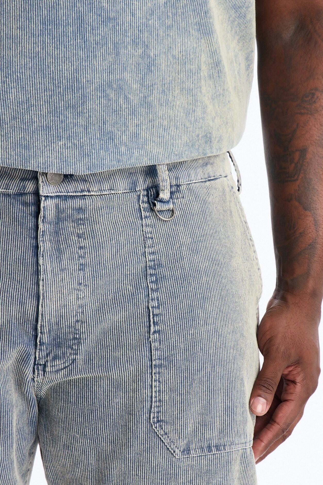 Ohio Corduroy Straight Pant - Blue