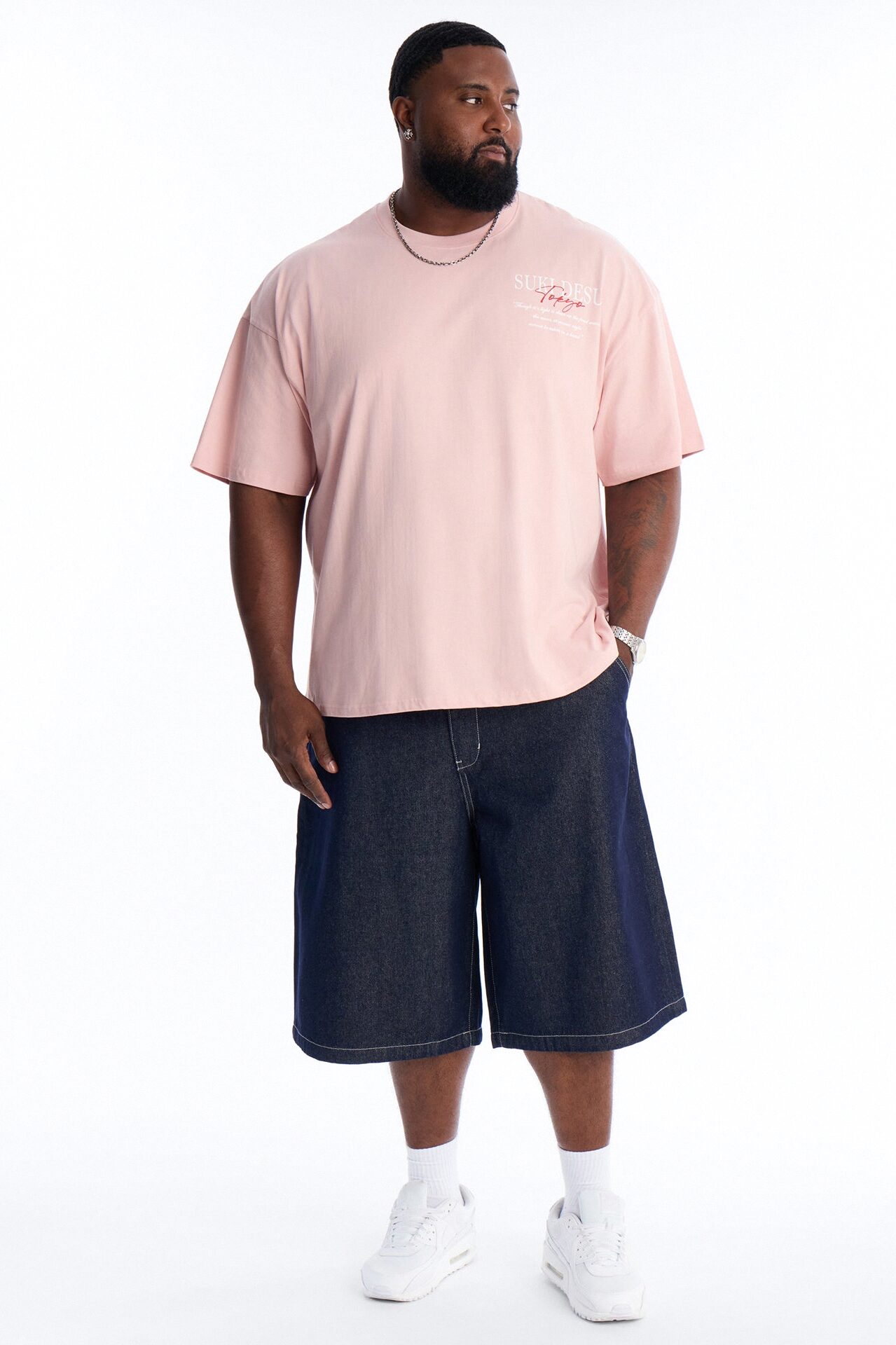 Suki Desu Tokyo Oversized Short Sleeve Tee - Pink