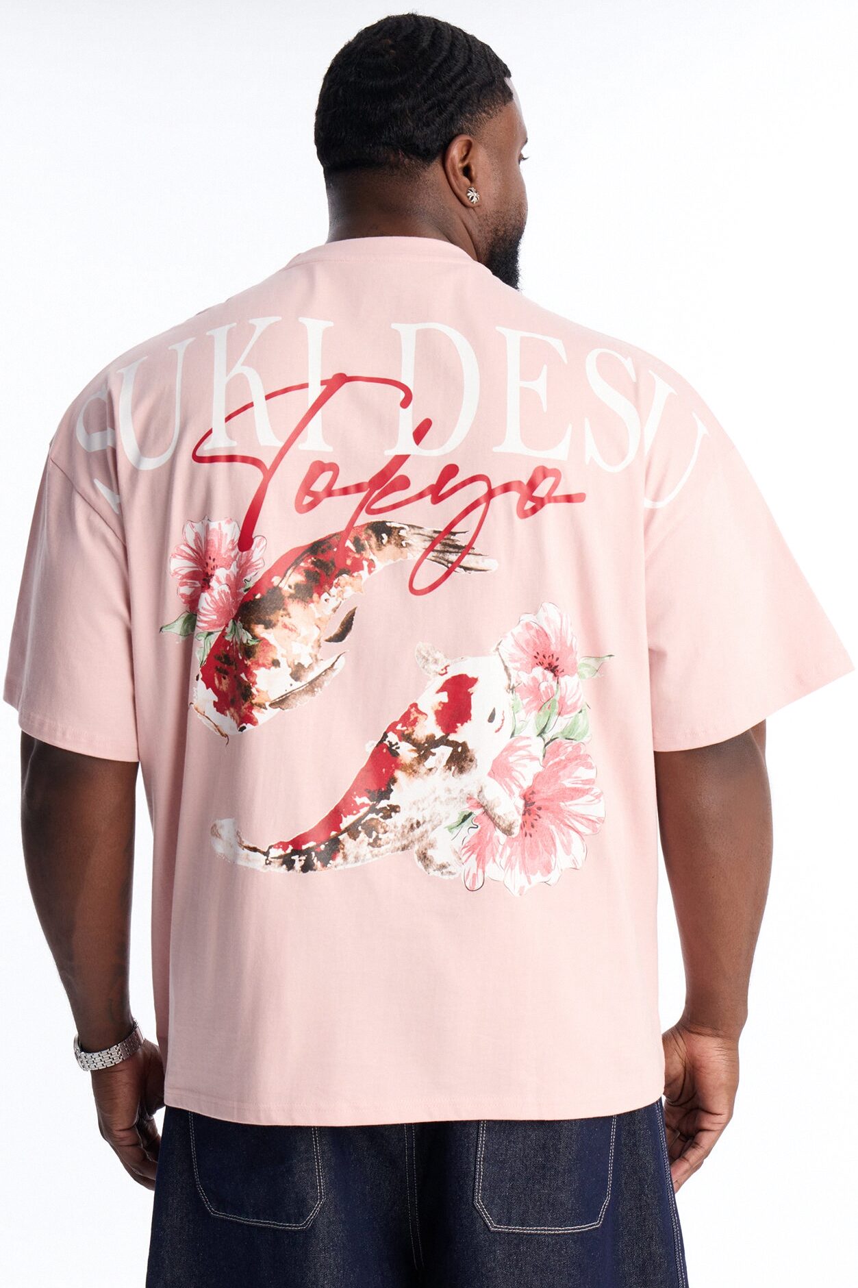Suki Desu Tokyo Oversized Short Sleeve Tee - Pink