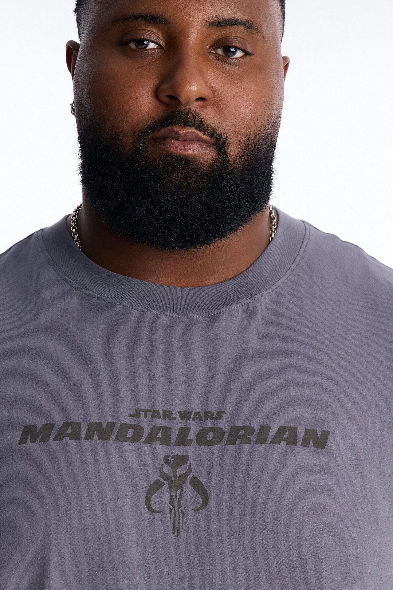 Star Wars Mandalorian Heavy Weight Muscle Tee - Charcoal
