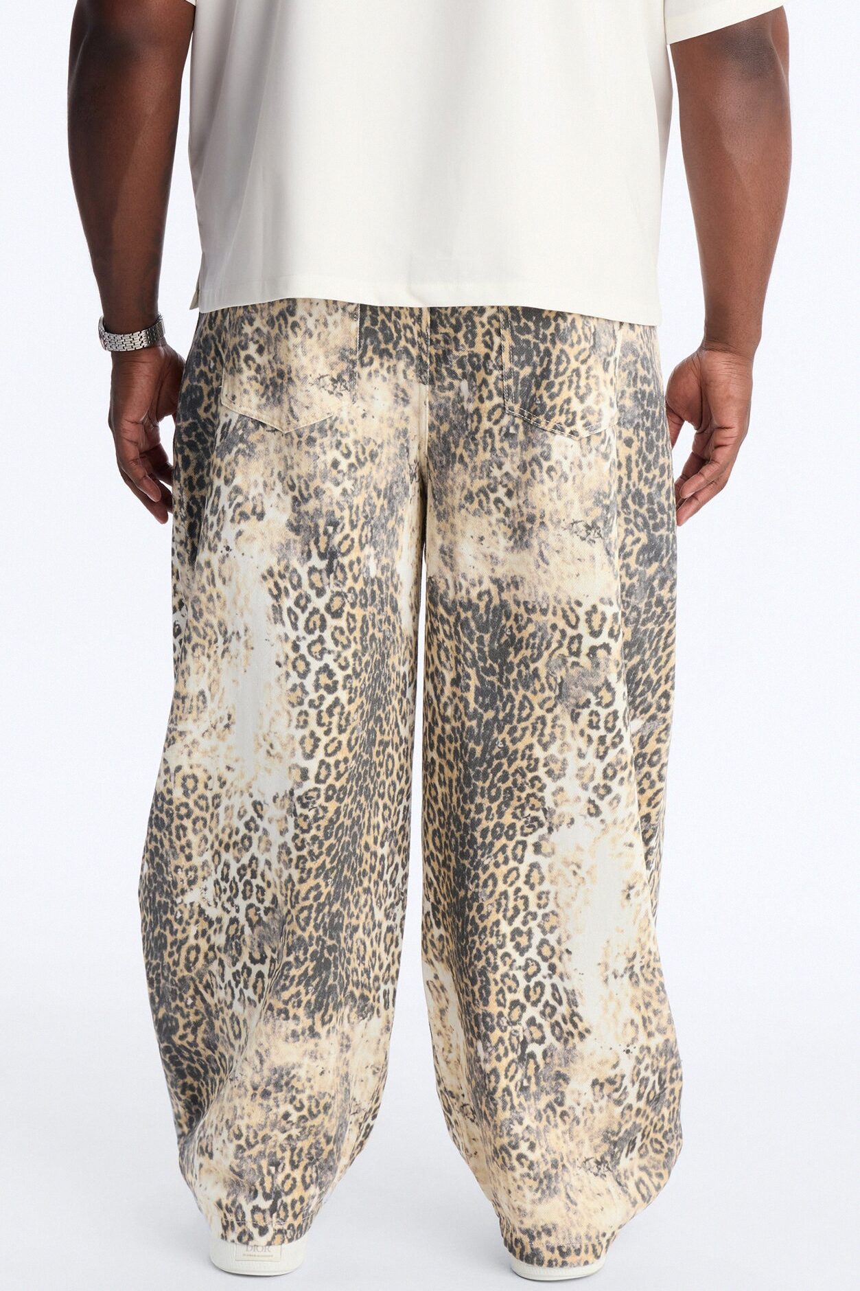 Soho Barrel Jean - Leopard