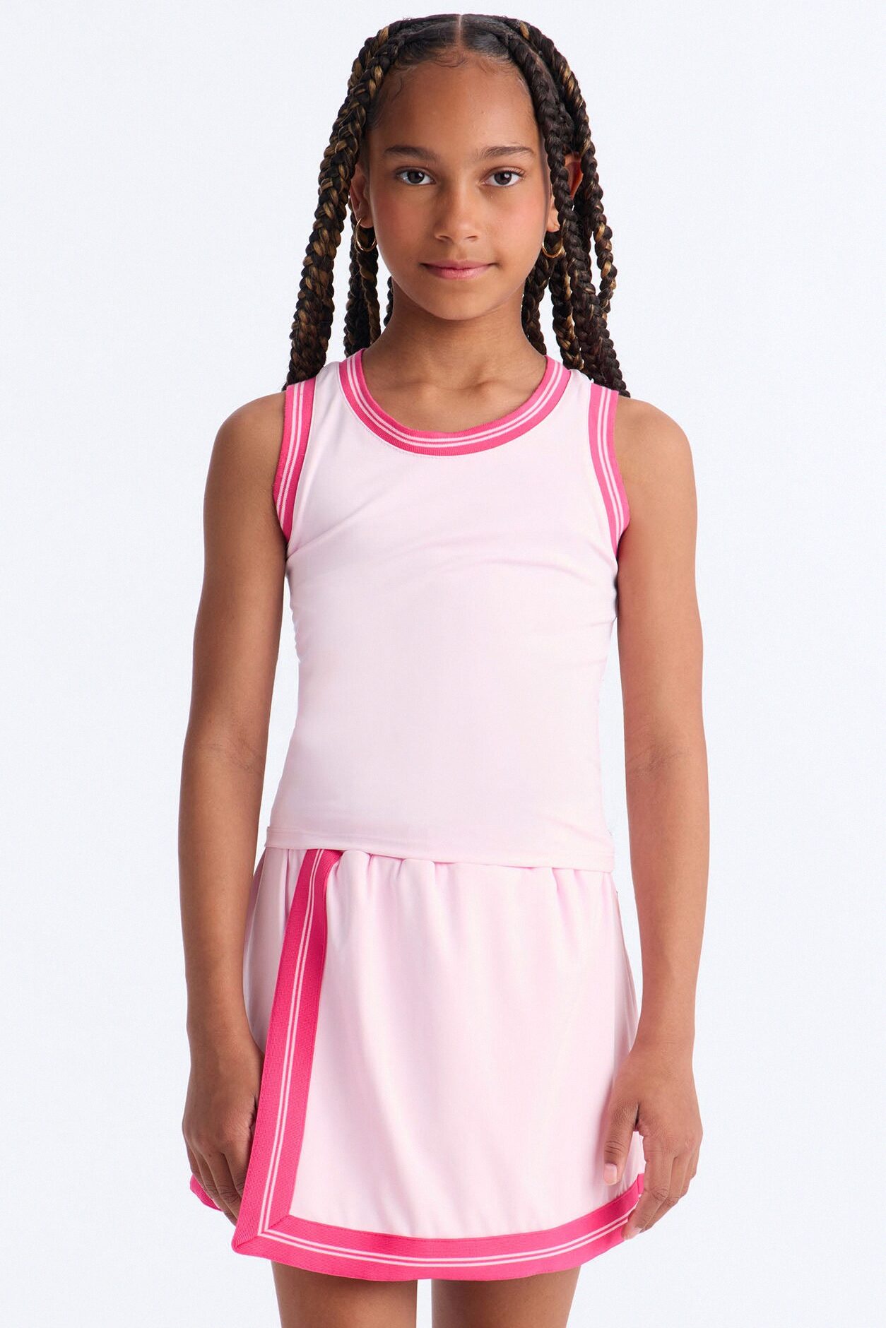 Mini Jade Active Skirt Set - Pink